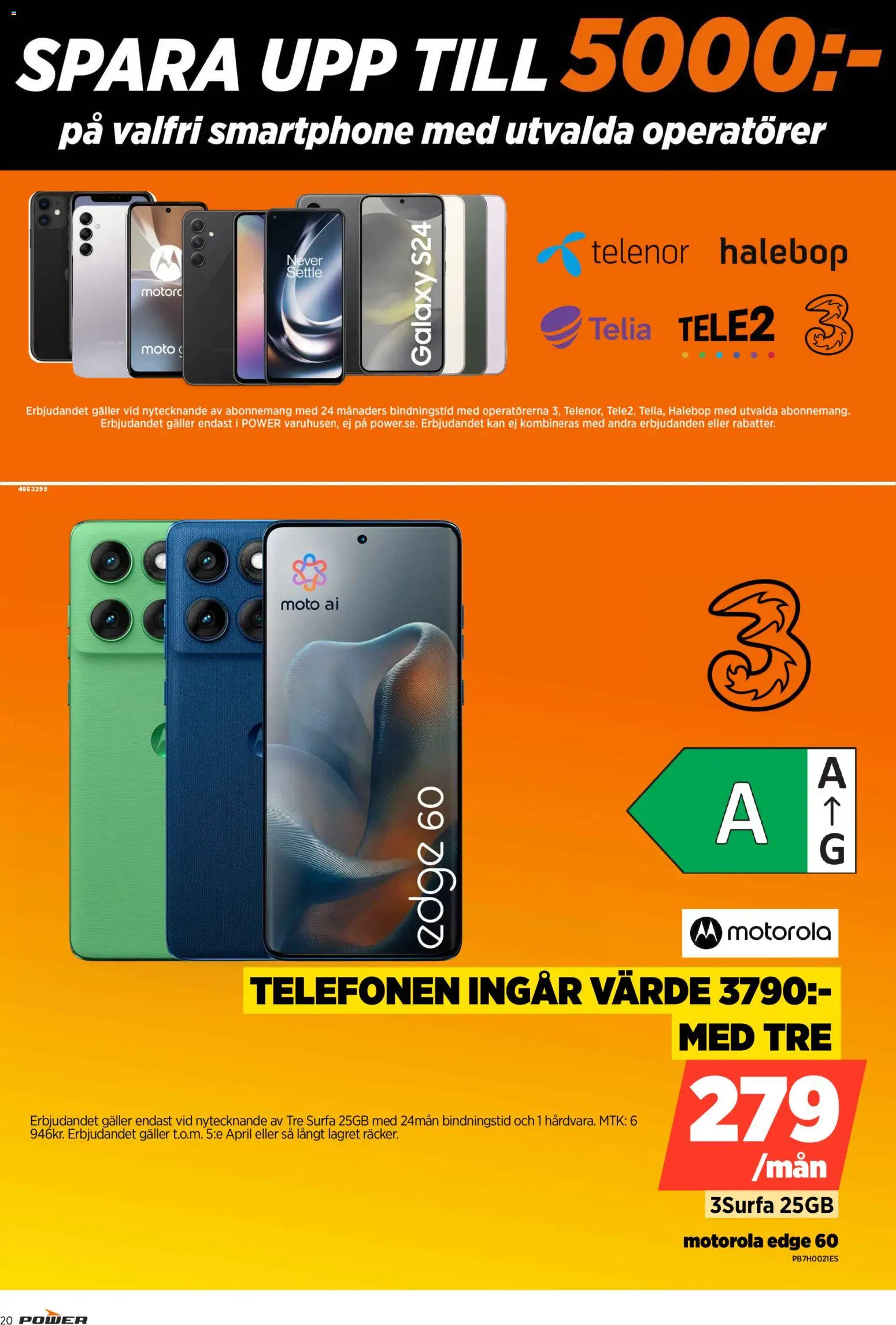 Power reklamblad aktuell från 23.03.2026 | Sida: 20 | Produkter: Galler, Smartphone