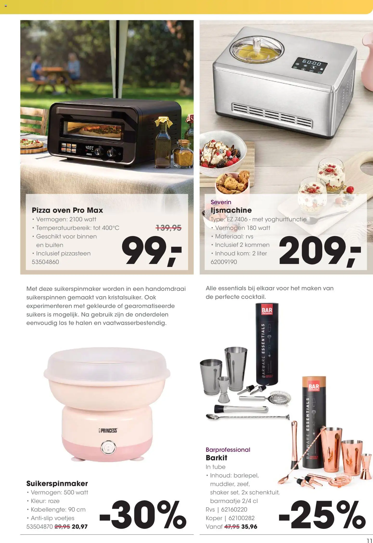 {H1} | Pagina: 11 | Producten: Pizza, Kom, Oven