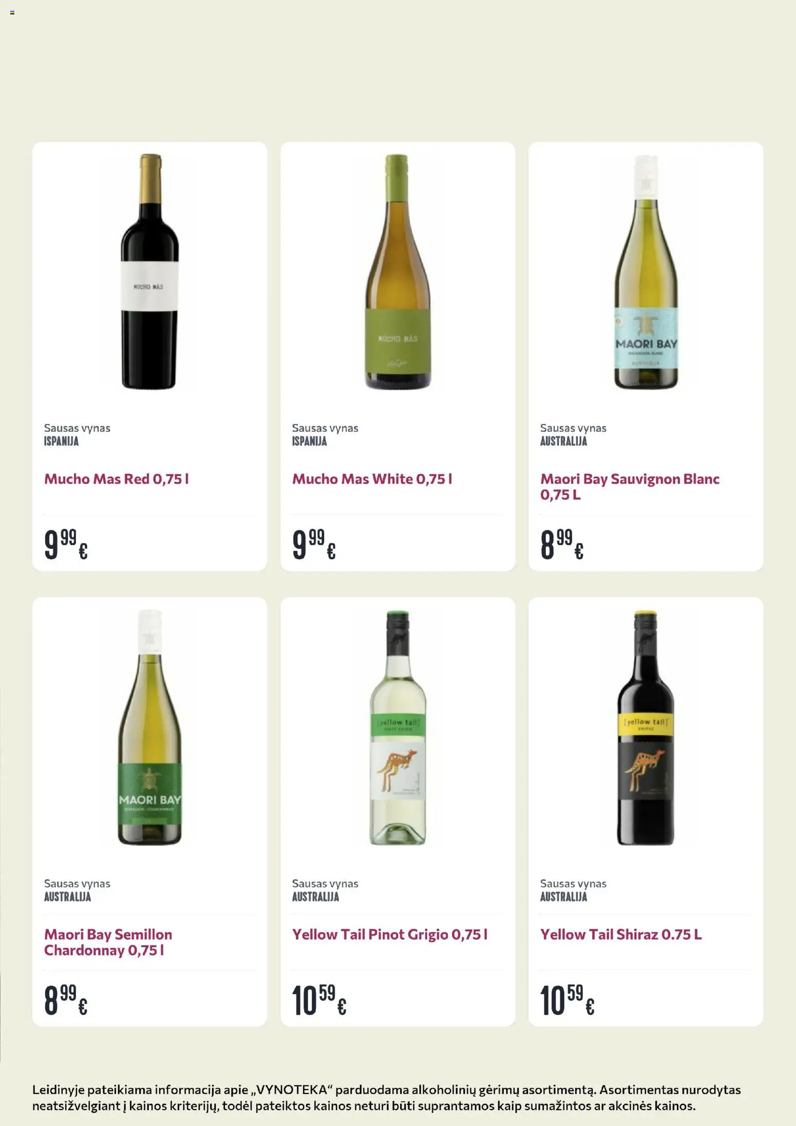VYNOTEKA akcijos nuo 23.03.2026 | Puslapis: 17 | Prekių: Vynas
