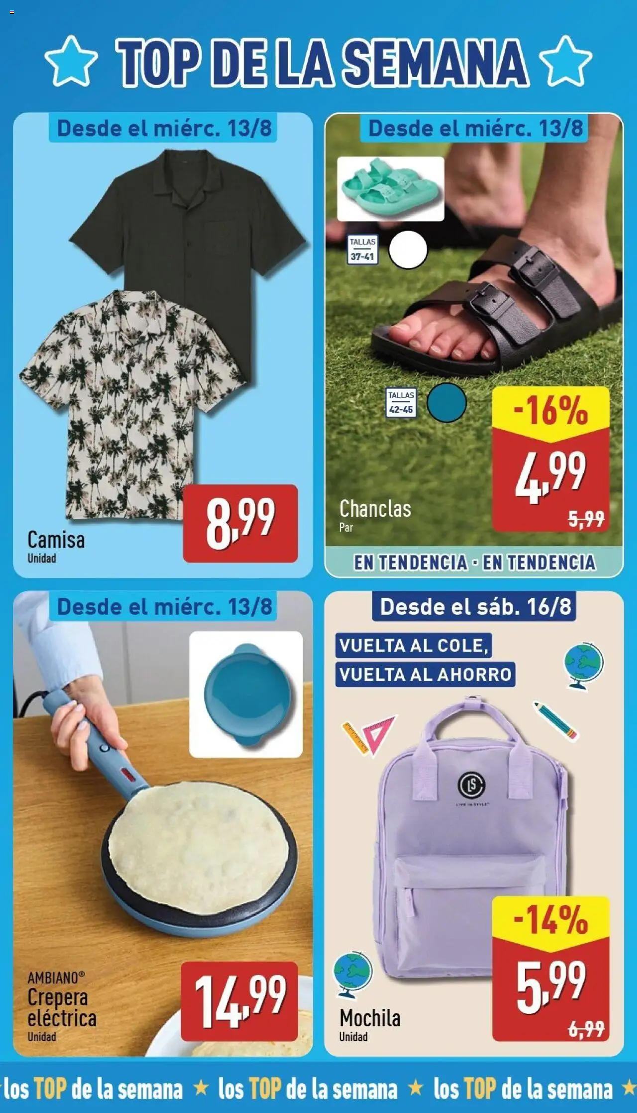 Aldi folleto Península │ válido desde el 11.08.2025 | Página: 3 | Productos: Camisa, Mochila