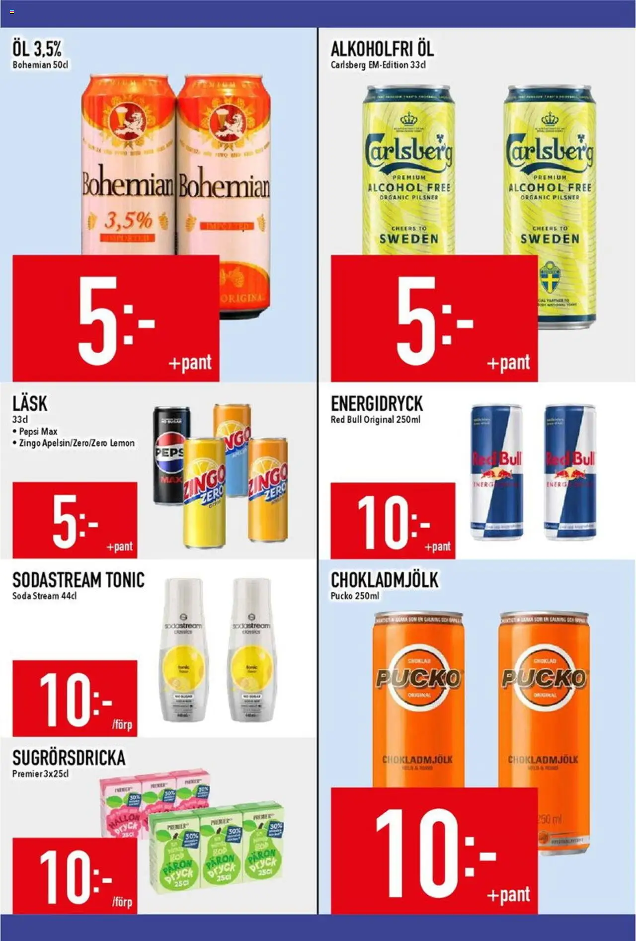 Matdax reklamblad aktuell från 08.09.2025 | Sida: 11 | Produkter: Red bull, Pepsi, Choklad, Sodastream