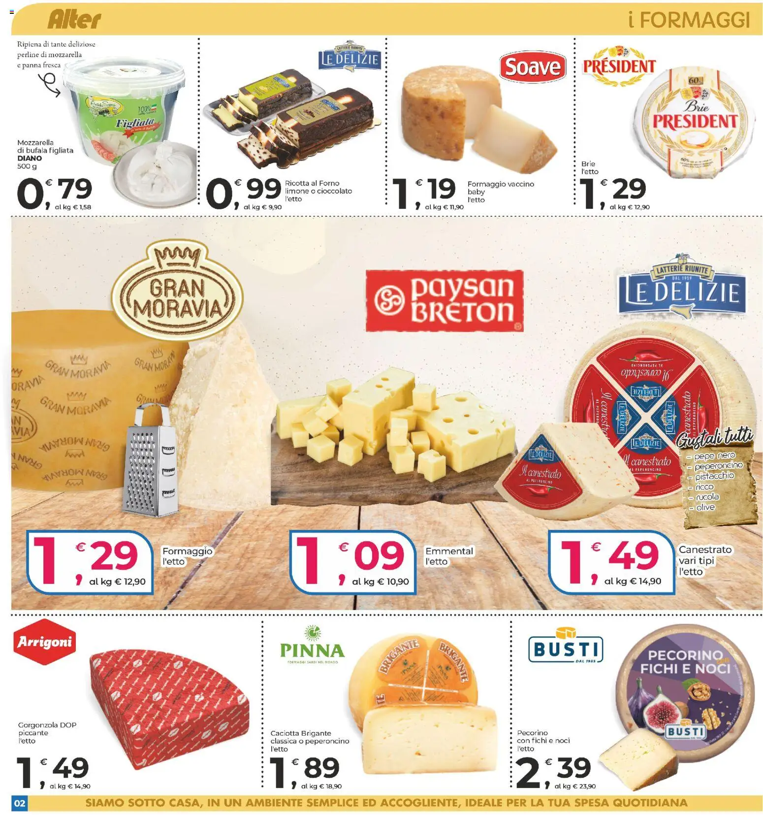 Volantino Alter Discount del 05.12.2025 | Pagina: 2 | Prodotti: Cioccolato, Rucola, Peperoncino, Emmental