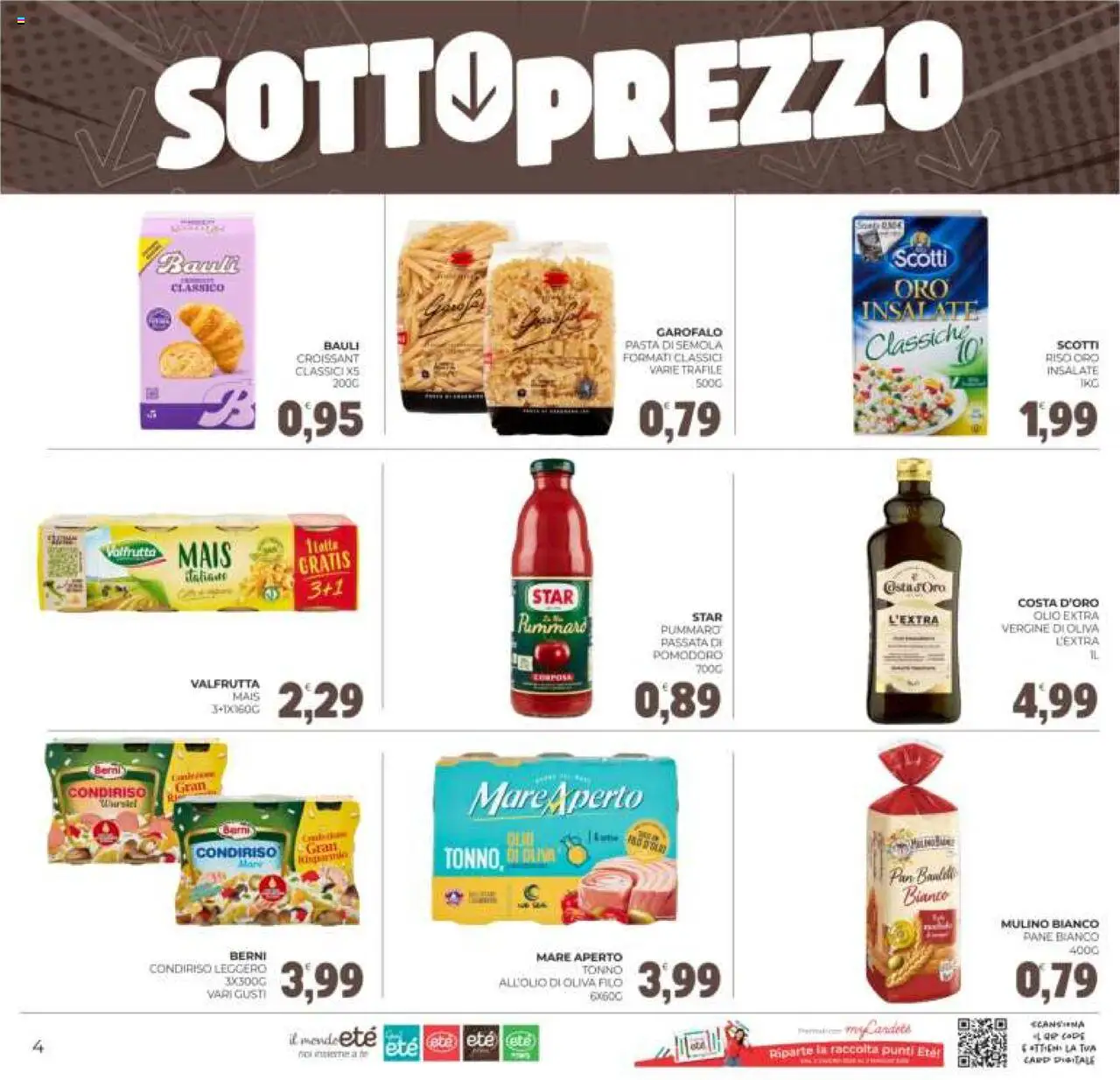 Volantino Eté del 05.08.2025 | Pagina: 4 | Prodotti: Riso, Pasta, Mais, Croissant