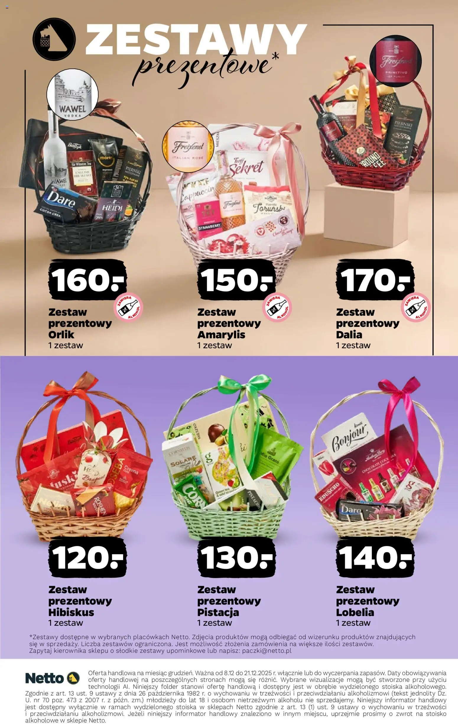 Netto gazetka - Mocna Kolekcja od 08.12.2025 | Strona: 18 | Produkty: Amarylis, Cappuccino, Alkohol