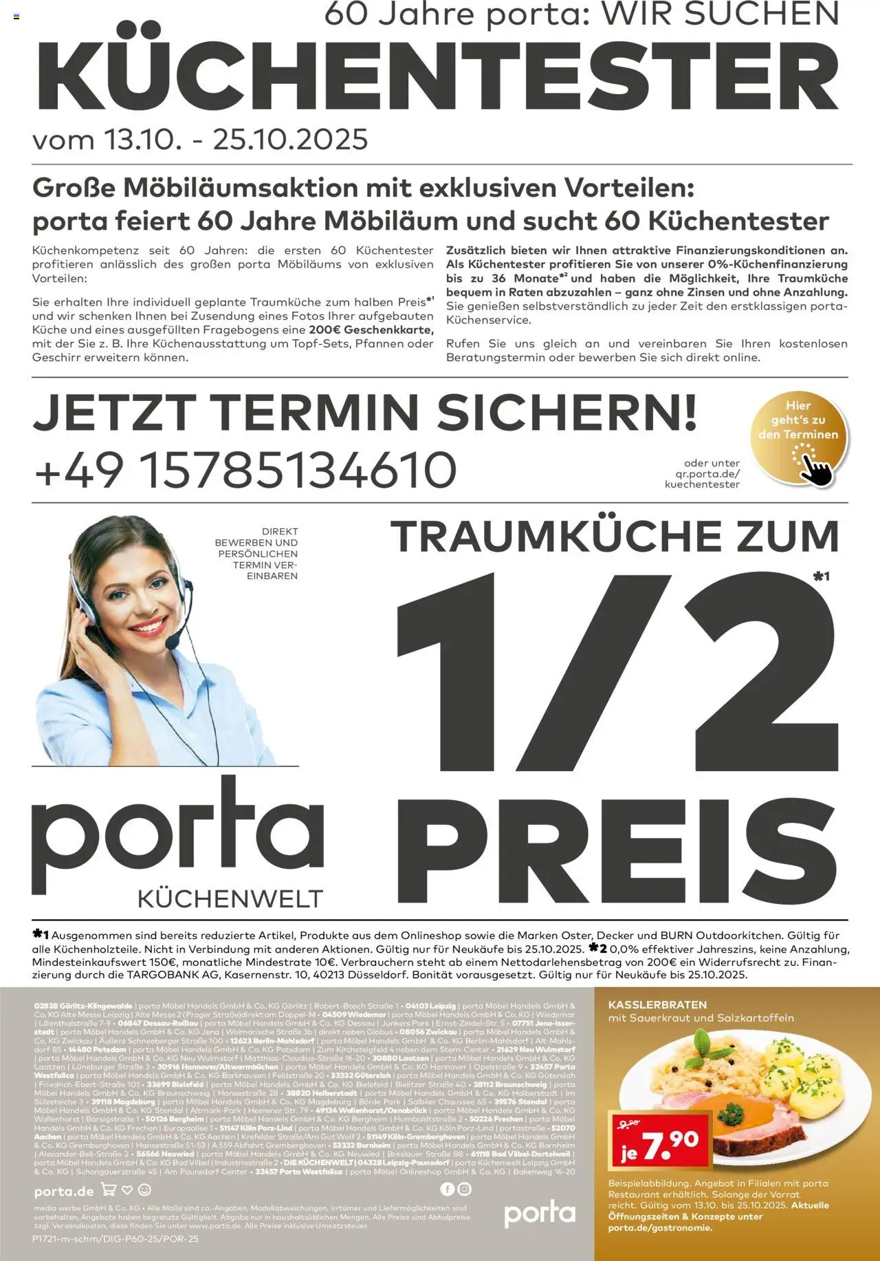 Porta! 60 Küchentester gesucht - Braunschweig – gültig ab 12.10.2025 | Seite: 12 | Produkte: Bad, Küche