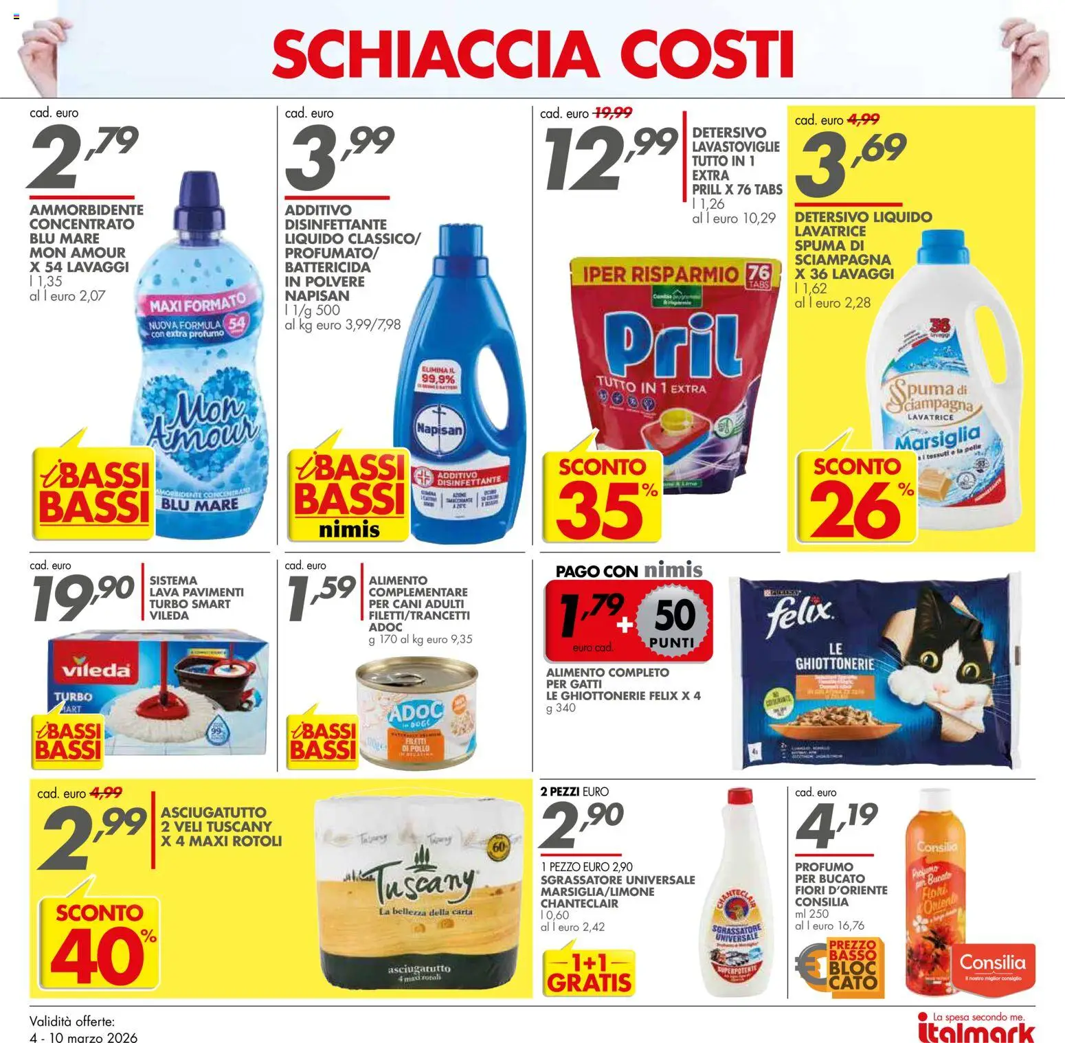 Volantino Italmark del 04.03.2026 | Pagina: 15 | Prodotti: Pollo, Sgrassatore, Lavatrice, Lavastoviglie