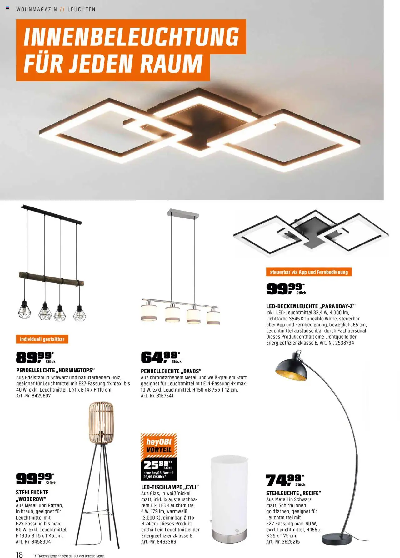 OBI Flugblatt gültig ab 13.10.2025 | Seite: 18