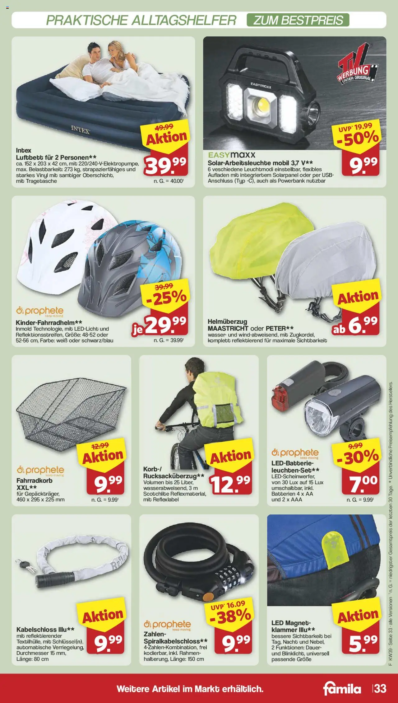 Famila Nordwest Prospekt 	 – gültig ab 22.09.2025 | Seite: 40 | Produkte: USB, Batterien, Wasser, Powerbank