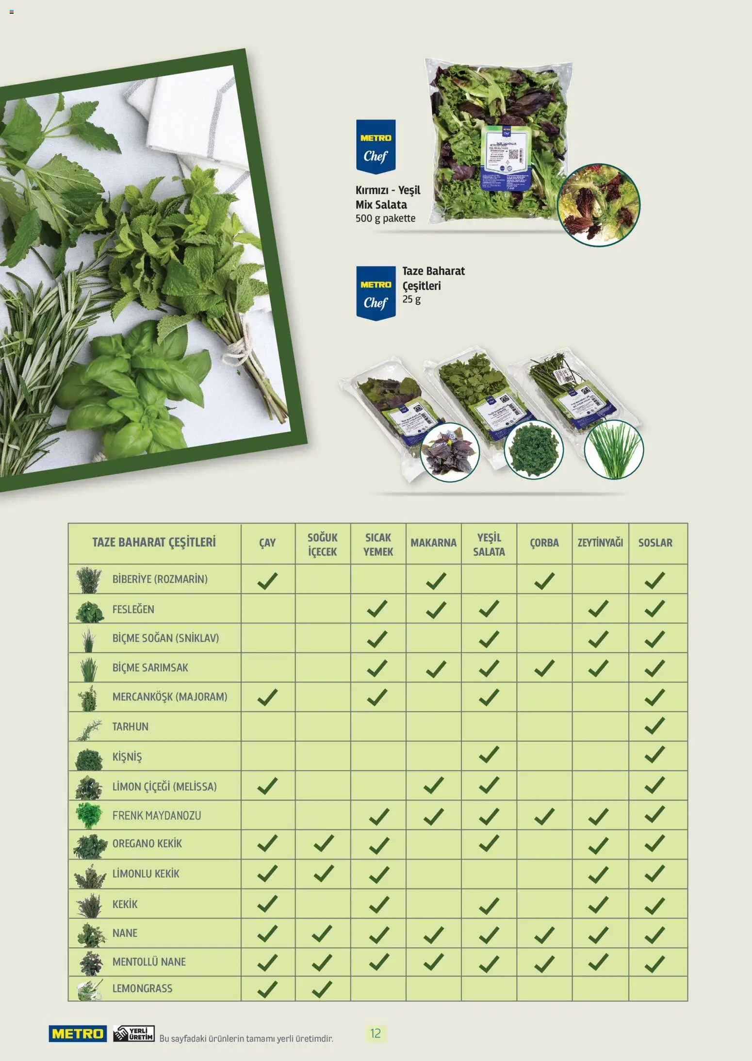 Metro - Bitki Bazlı ve Vegan 2025 - 21.10.2025 tarihinden itibaren geçerlidir | Sayfa: 12 | Ürünler: Fesleğen, Soğan, Sarımsak, Kekik