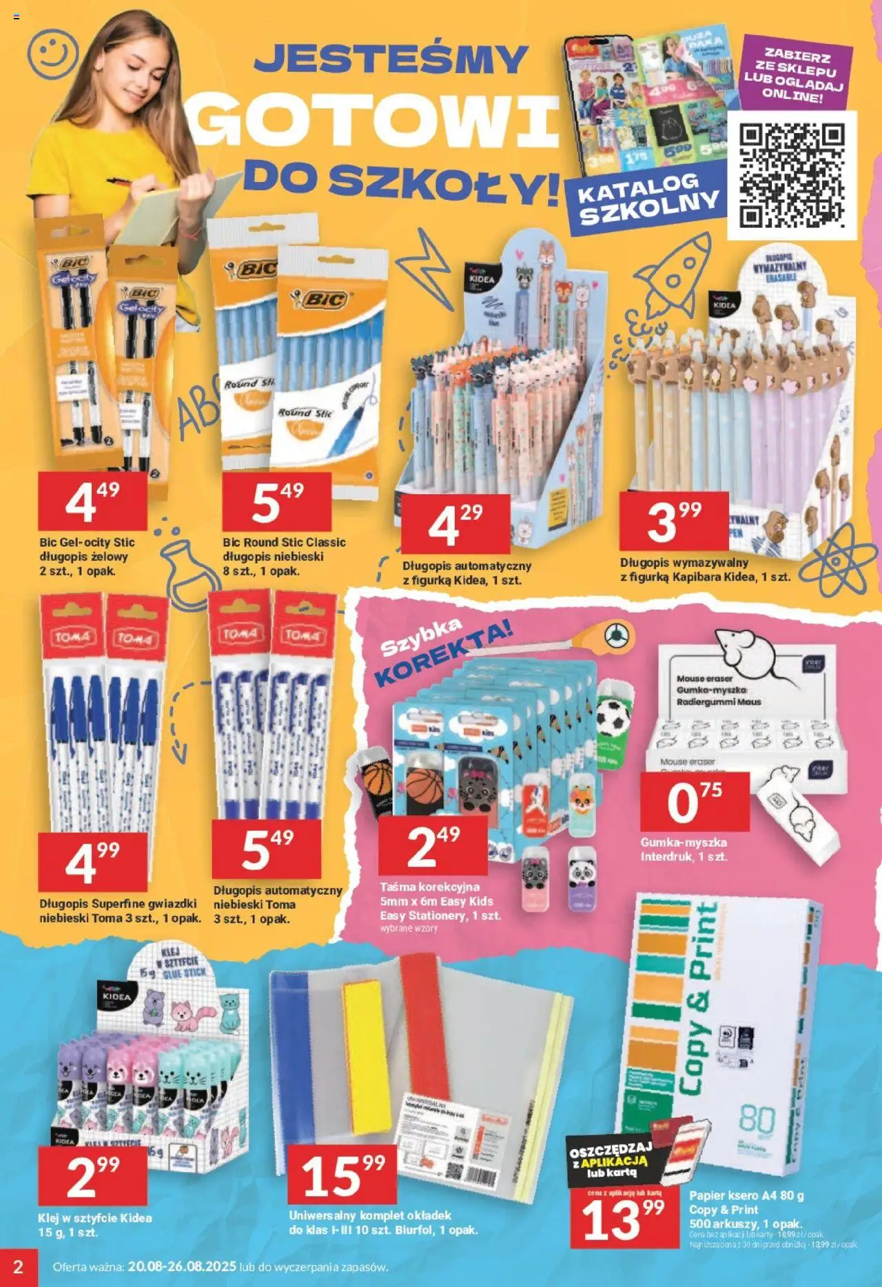 Twój Market Gazetka od 20.08.2025 | Strona: 2 | Produkty: Karta, Myszka, Papier ksero
