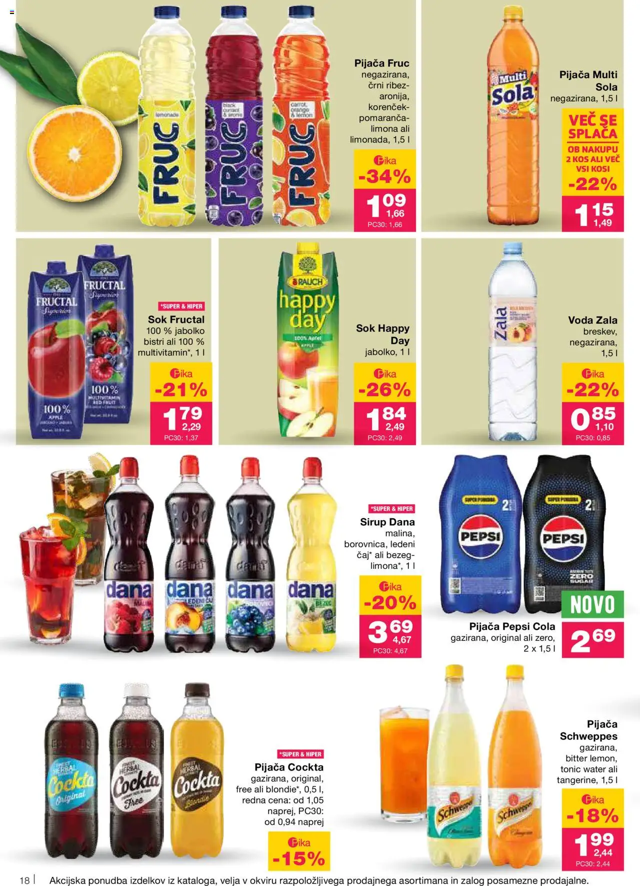 Mercator katalog │ velja od 12.06.2025 | Stran: 18 | Izdelki: Ribez, Korencek, Voda, Limona