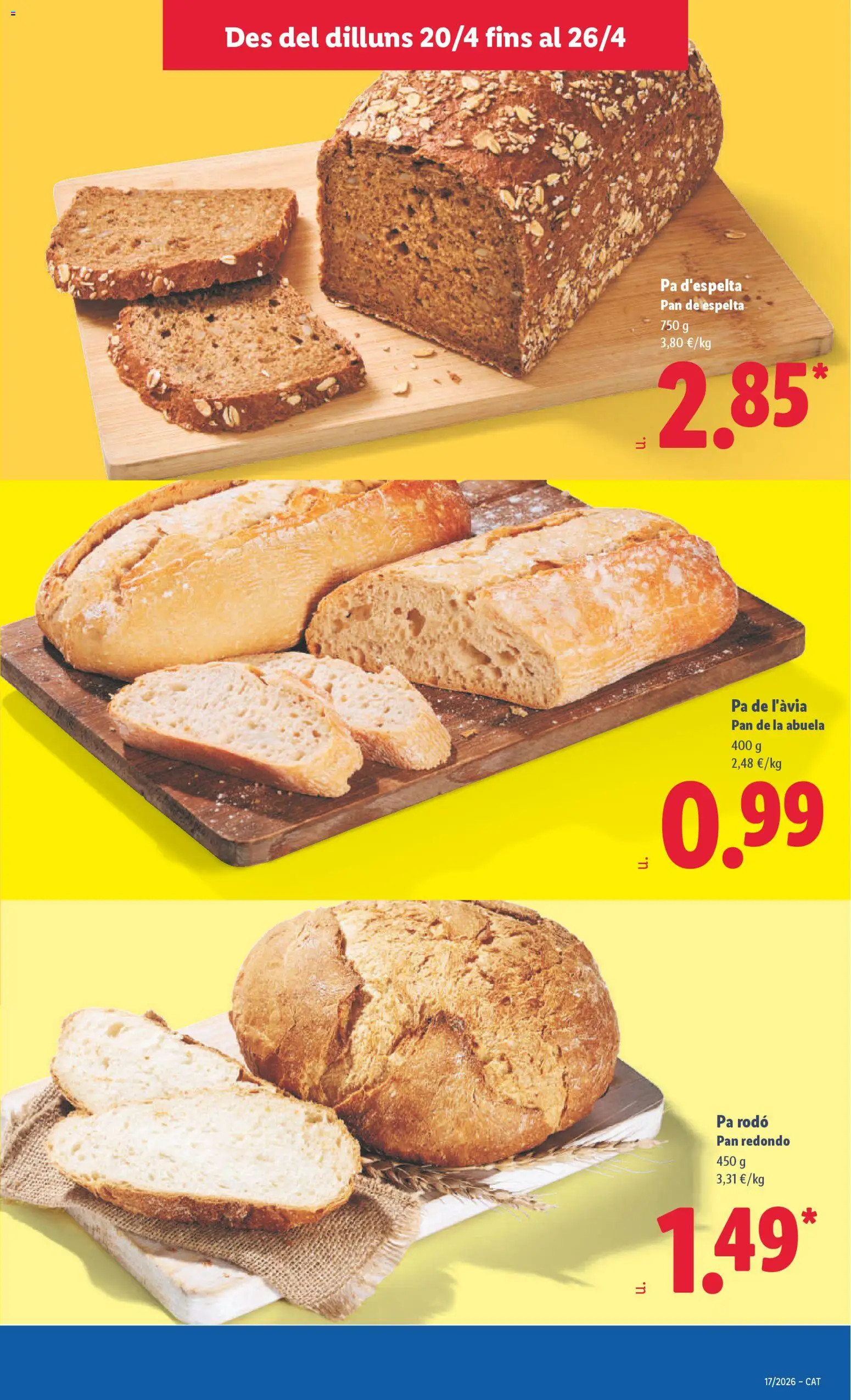 Lidl folleto │ válido desde el 20.04.2026 | Página: 5 | Productos: Pan