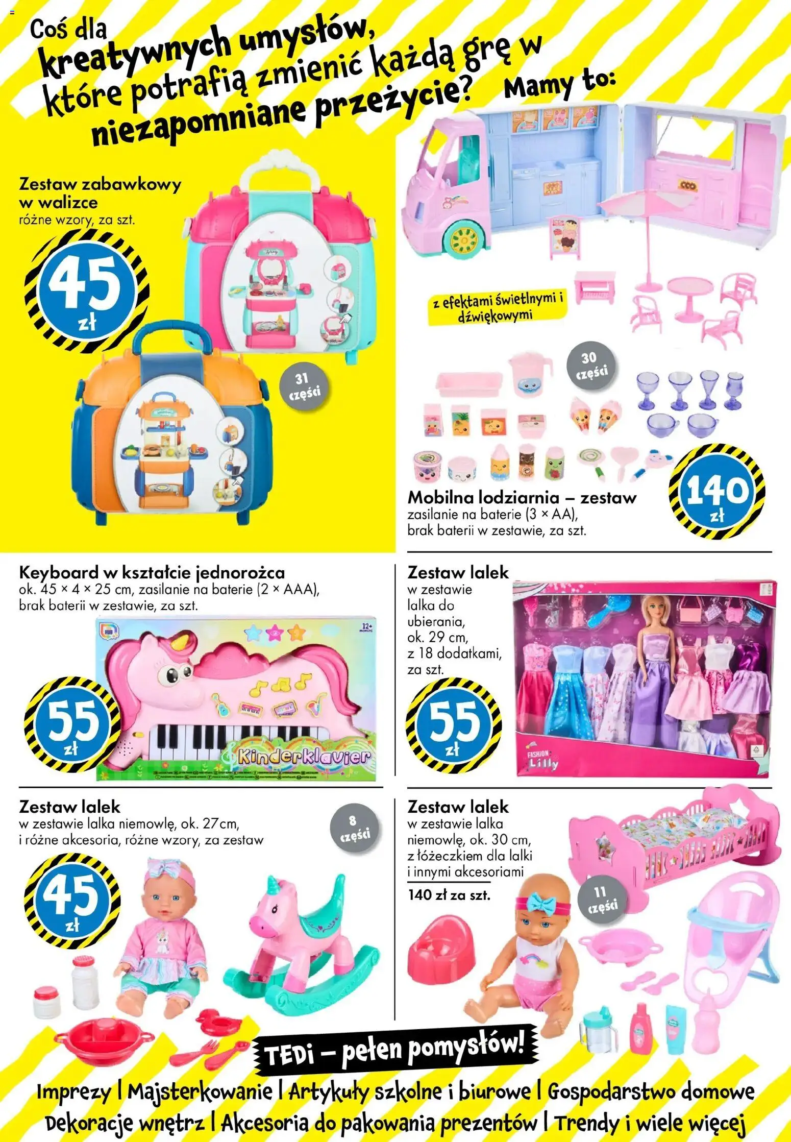 TEDi Gazetka od 12.12.2025 | Strona: 15 | Produkty: Baterie, Lalka, Artykuły szkolne