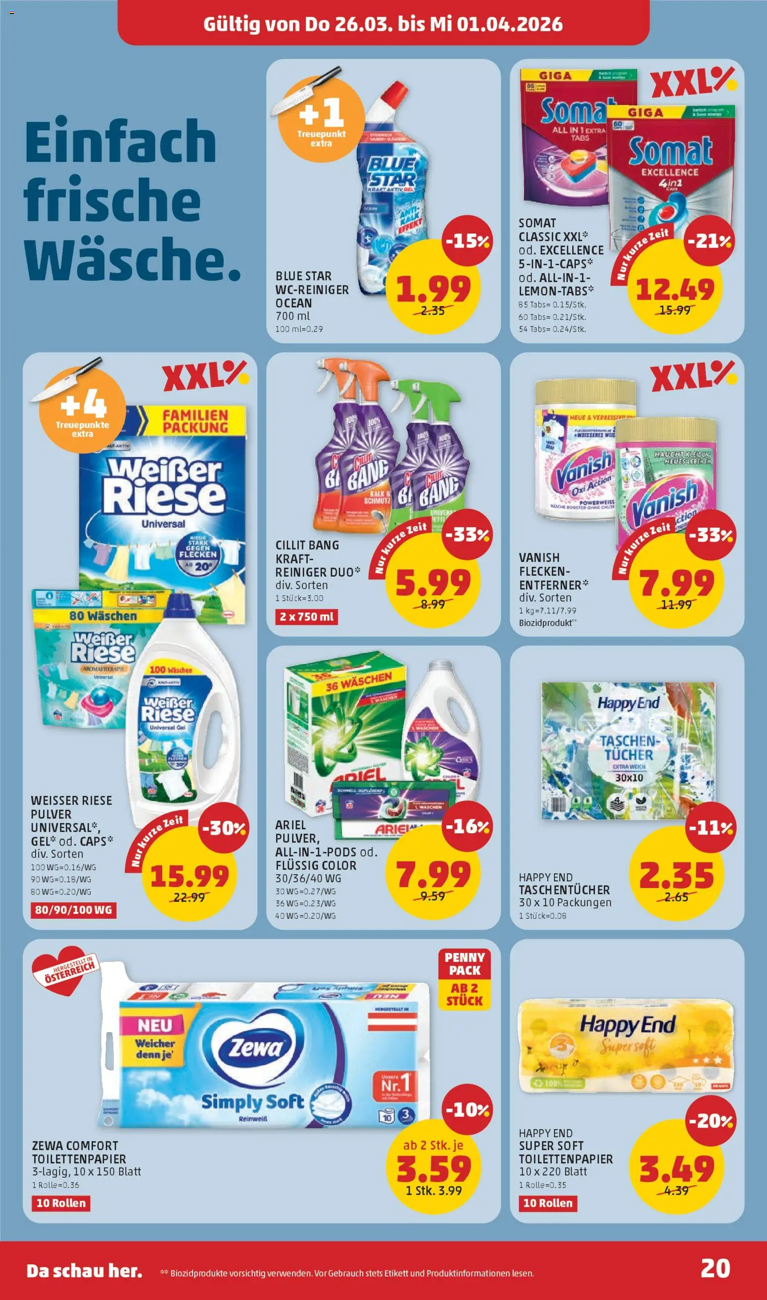 Penny Markt - Flugblatt gültig ab 26.03.2026 | Seite: 20