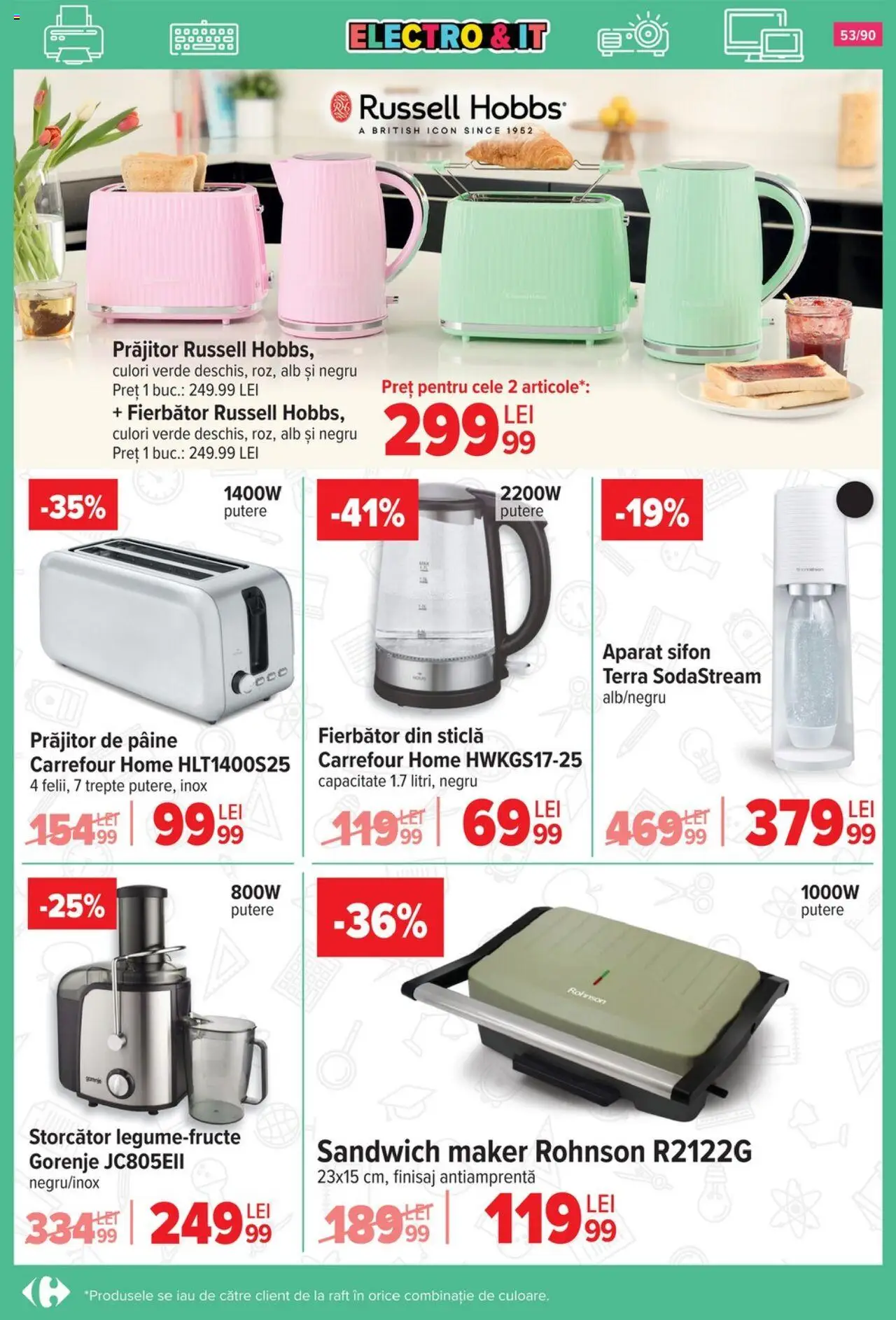 Carrefour catalog - Începe școala – valabil de la 13.08.2025 | Pagină: 54 | Produse: Storcător, Raft, Pâine