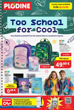 Katalog Škola Plodine - Pregled kataloga iz trgovine Plodine, vrijedi od 13.08.2025