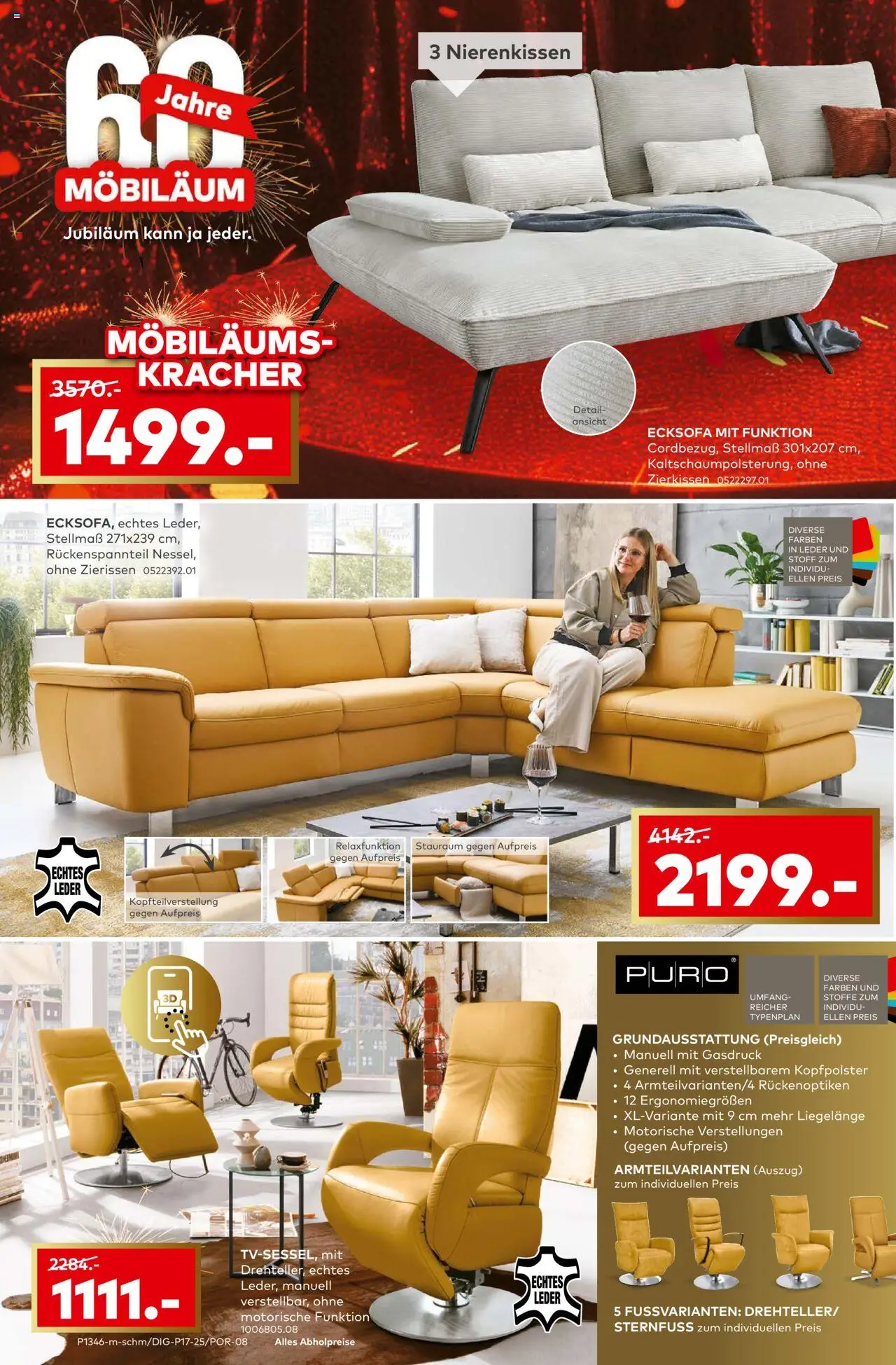 Porta! Prospekt 	 – gültig ab 08.09.2025 | Seite: 6 | Produkte: Ecksofa, Kopfpolster