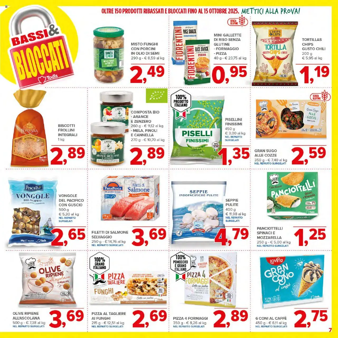 Volantino Todis del 21.08.2025 | Pagina: 7 | Prodotti: Salmone, Olive, Pesca, Aperitivo