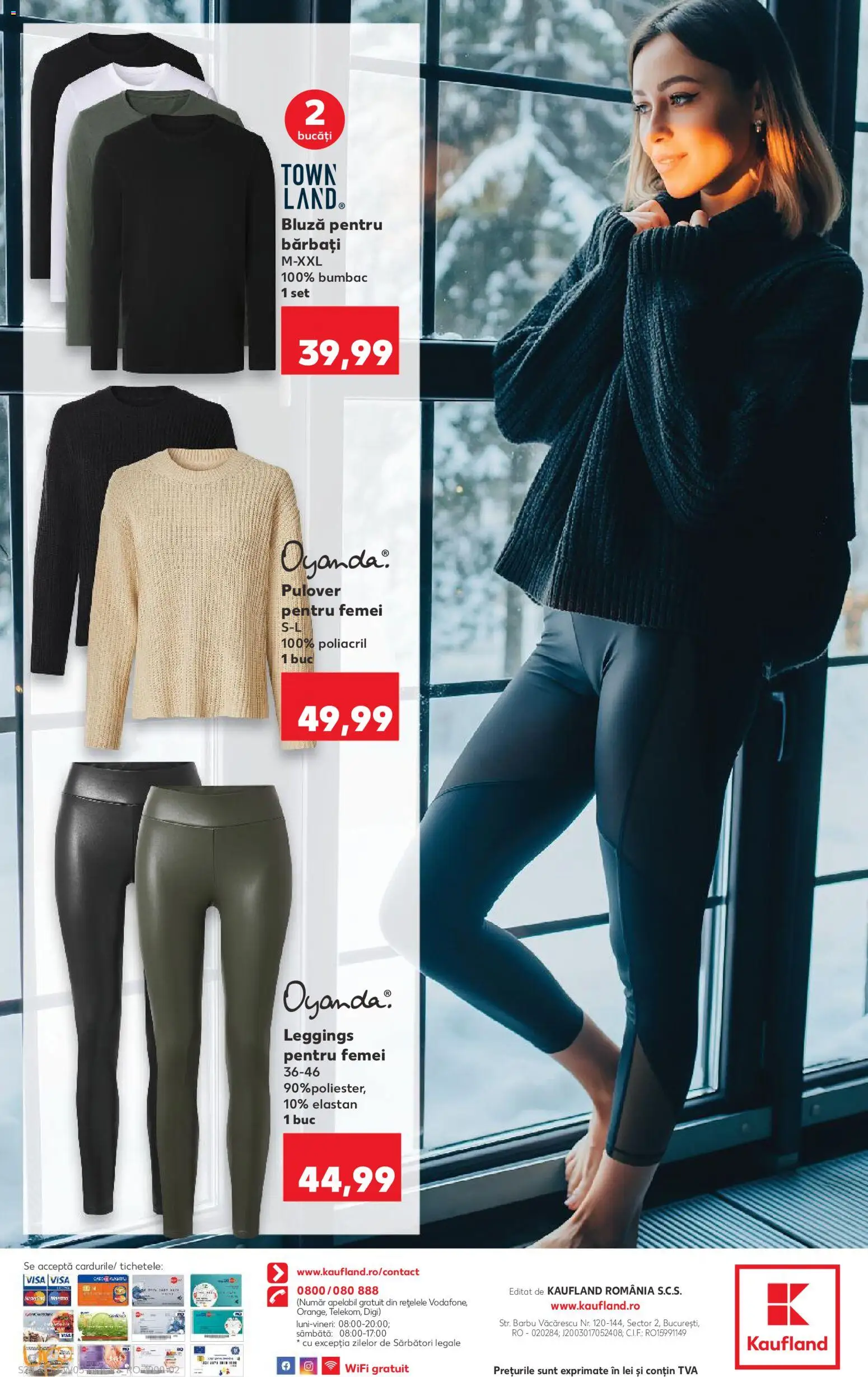 Kaufland RO akciós ujság - amely érvényes a következő dátumtól: 28.01.2026 | Oldal: 28 | Termékek: Pulóver, Leggings