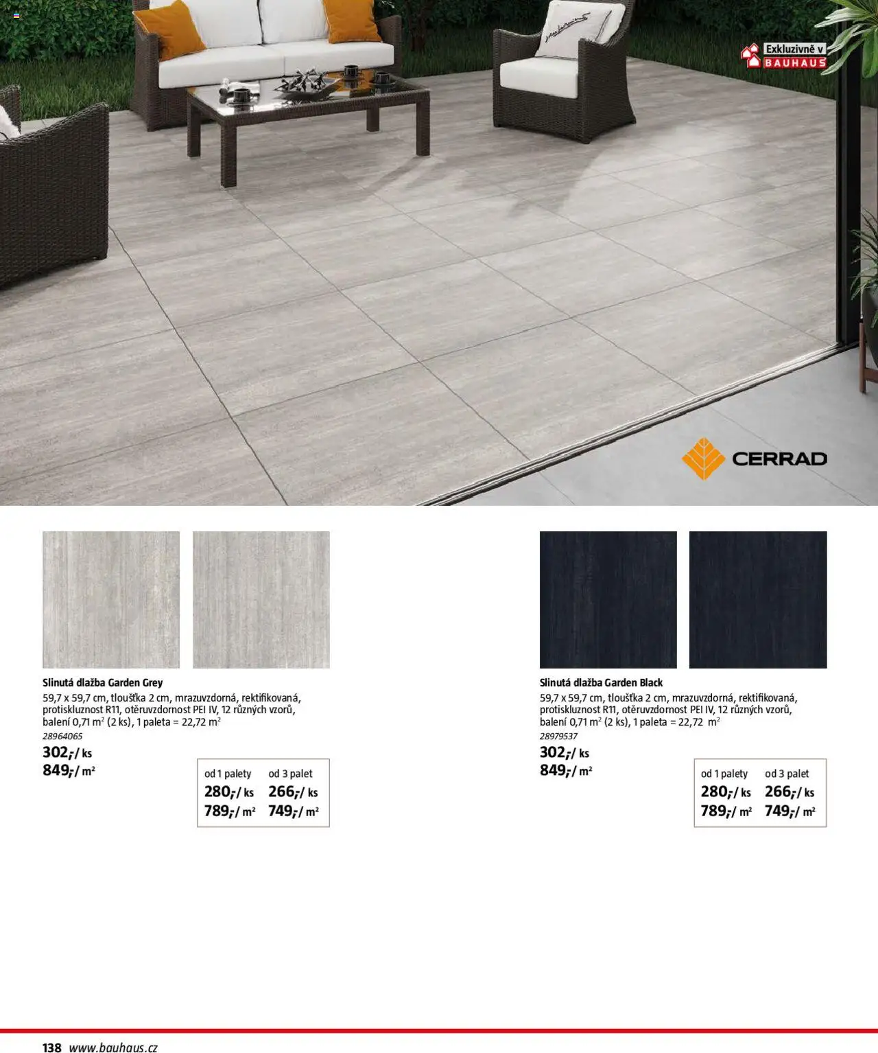 Bauhaus katalog Zahradní nábytek od 01.04.2025 | Strana: 138 | Produkty: Dlažba