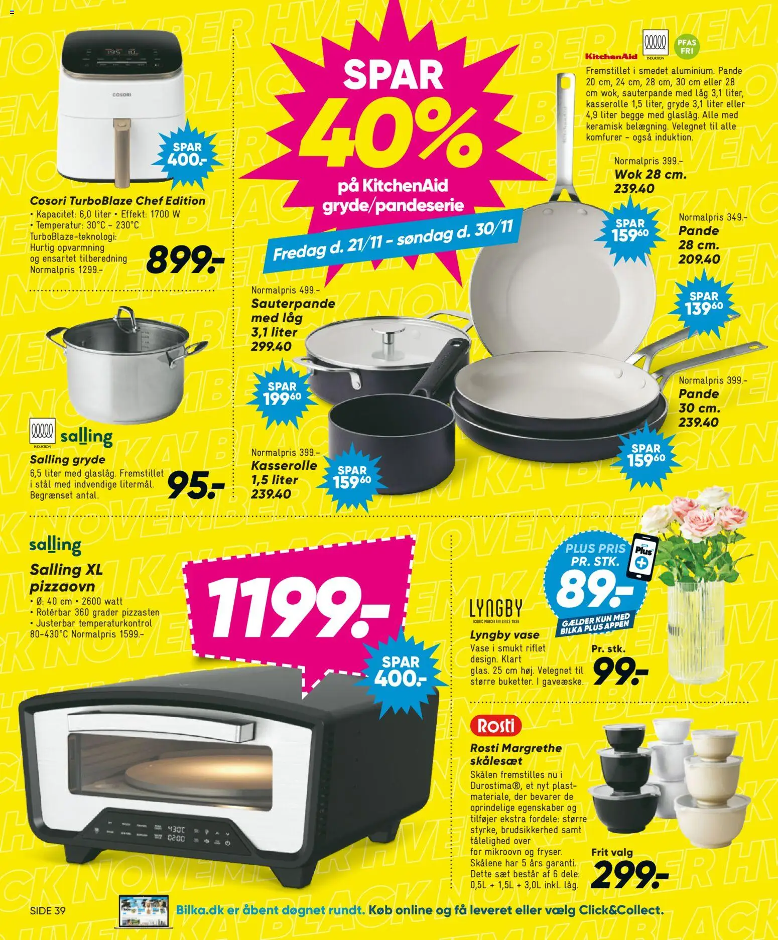 Bilka tilbudsavis – gyldig fra 21.11.2025 | Side: 44 | Produkter: Vase, Komfurer