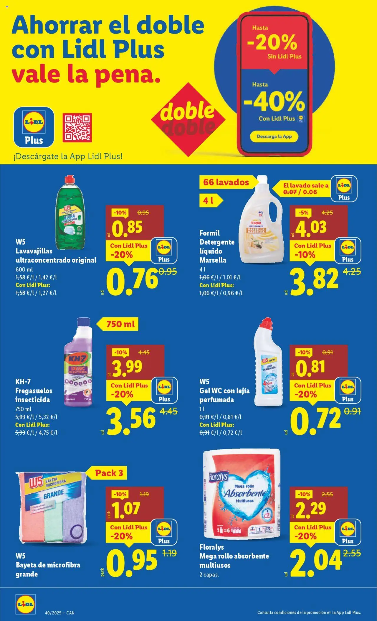 Lidl - Canarias │ válido desde el 29.09.2025 | Página: 12 | Productos: Detergente, Detergente líquido, Lavavajillas