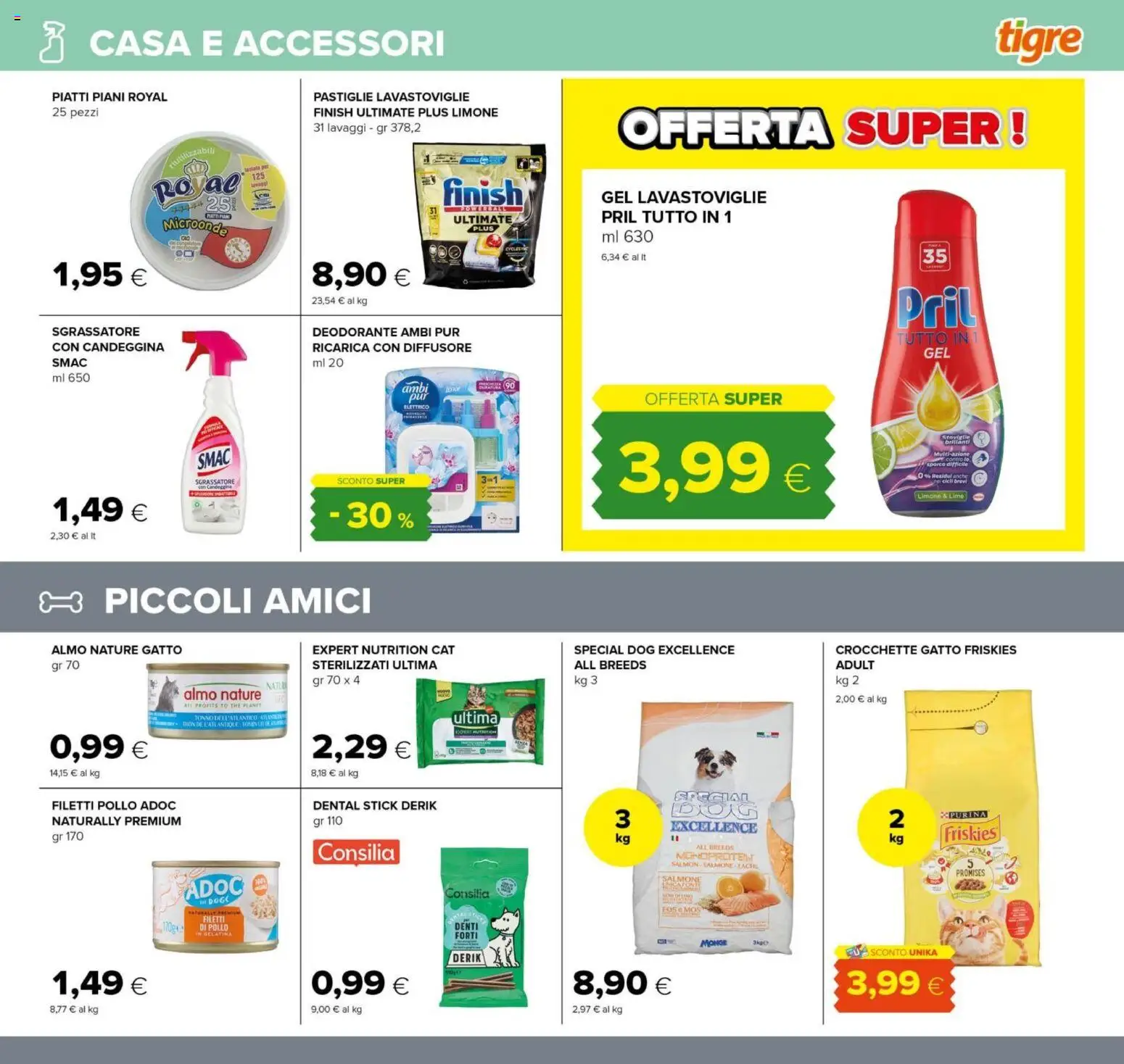 Volantino Tigre del 29.01.2026 | Pagina: 21 | Prodotti: Pollo, Sgrassatore, Lime, Lavastoviglie