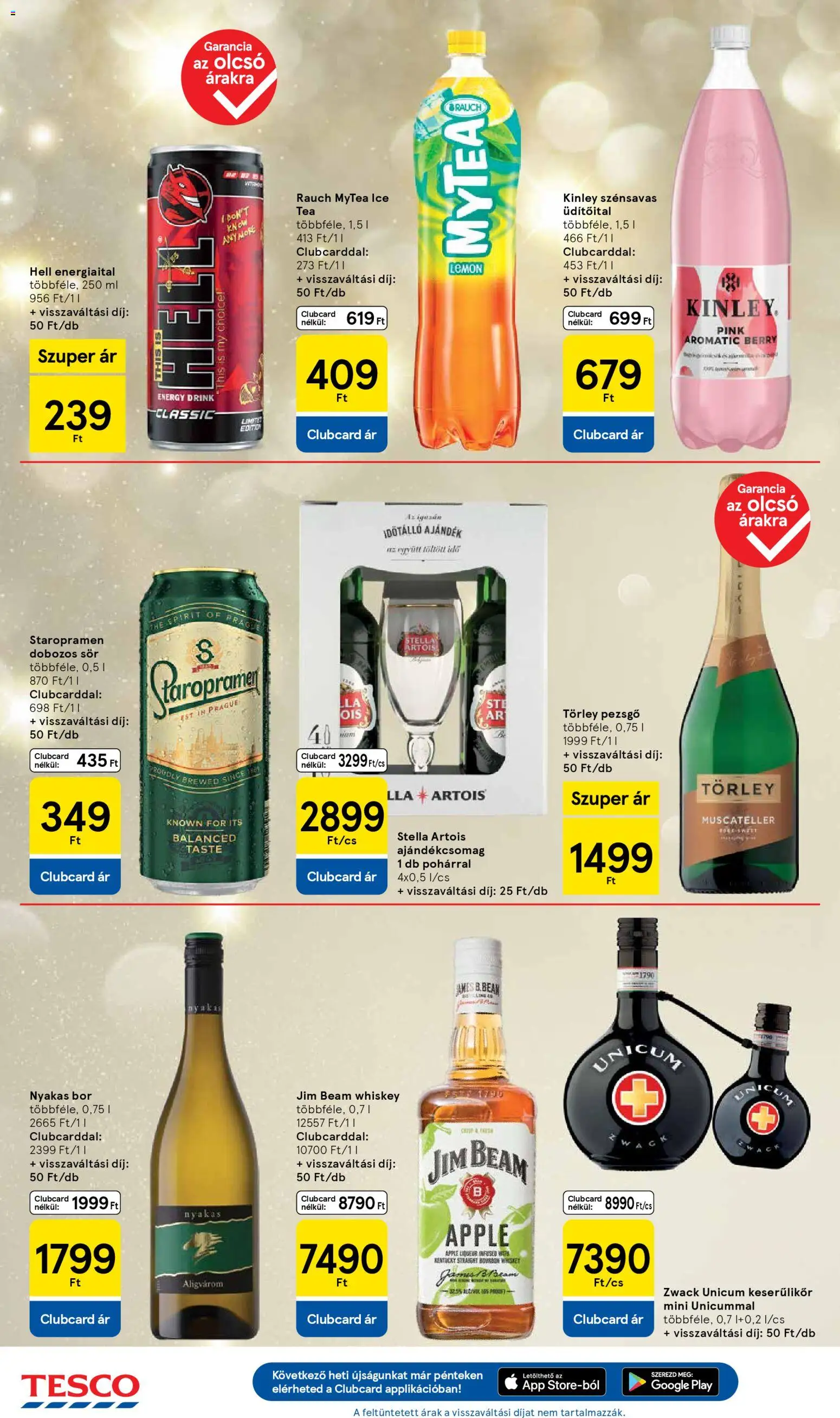 Tesco akciós ujság - amely érvényes a következő dátumtól: 06.11.2025 | Oldal: 6 | Termékek: Pezsgő, Bourbon, Bor, Sör