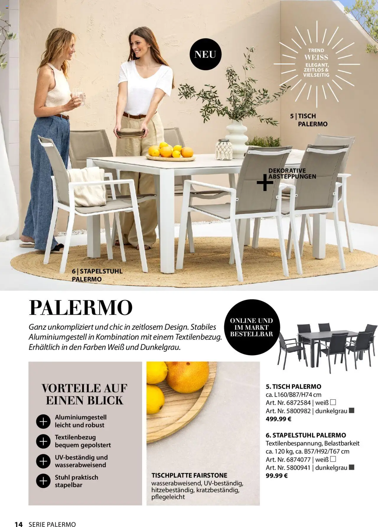 Dehner Gartenmöbel Trends 2025 gültig ab 20.01.2025 | Seite: 14 | Produkte: Tisch, Stuhl