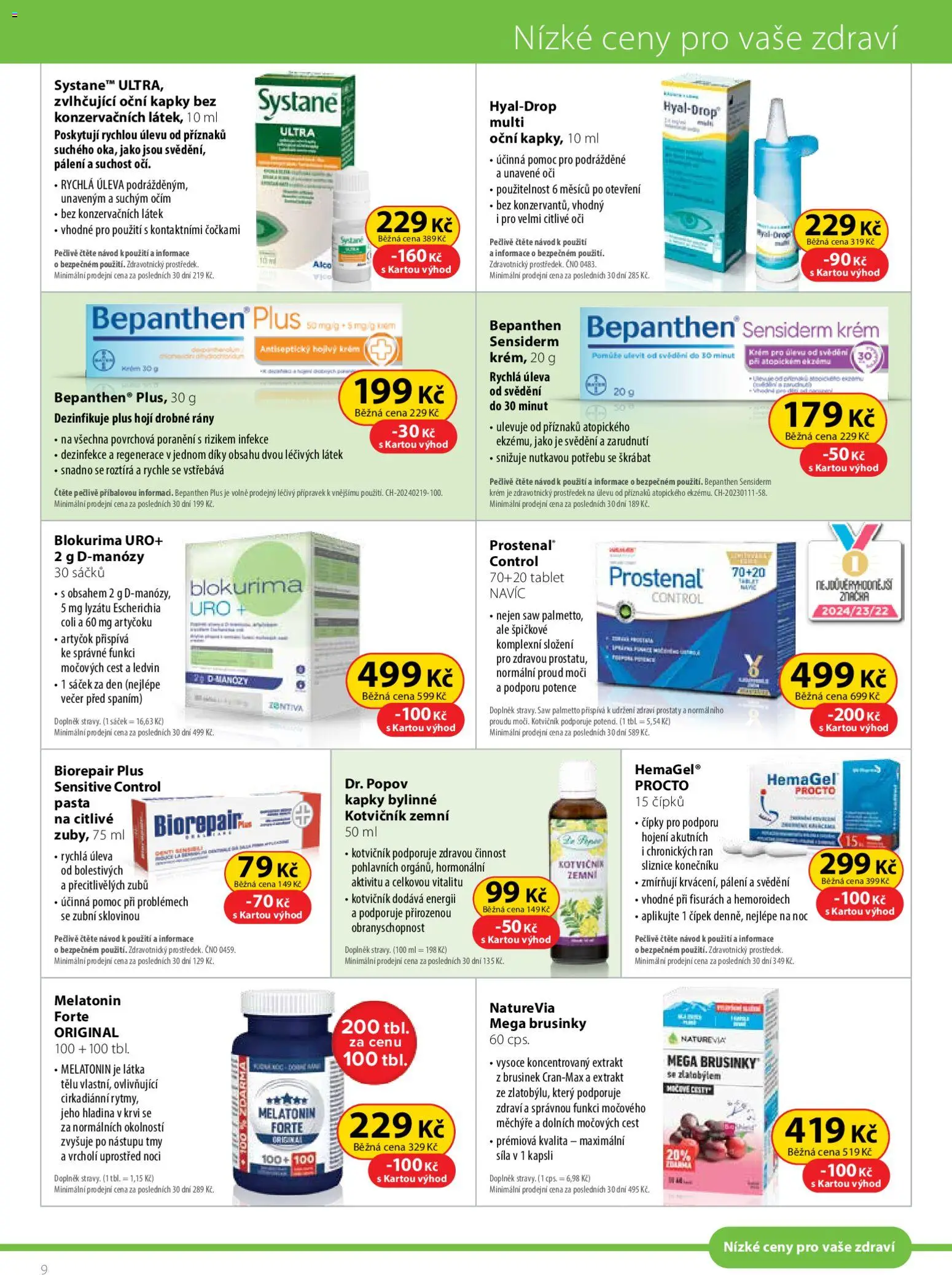 Dr. Max leták od 01.11.2025 | Strana: 9 | Produkty: Artyčok, Krém, Biorepair, Sáček