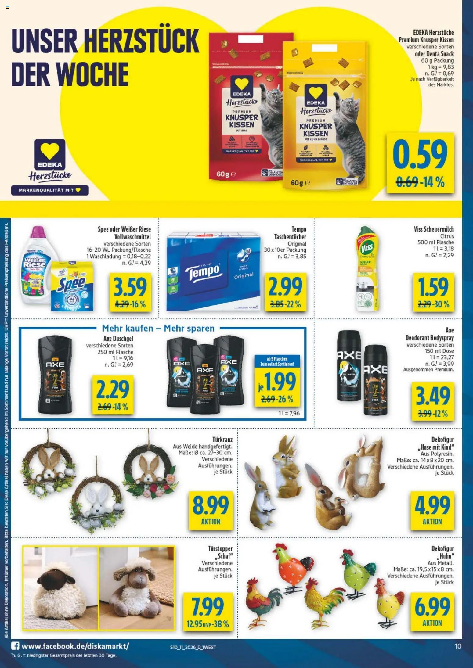 Diska - Diska Angebote Bayern KW11 – gültig ab 09.03.2026 | Seite: 10 | Produkte: Kissen, Deodorant, Spee, Tempo