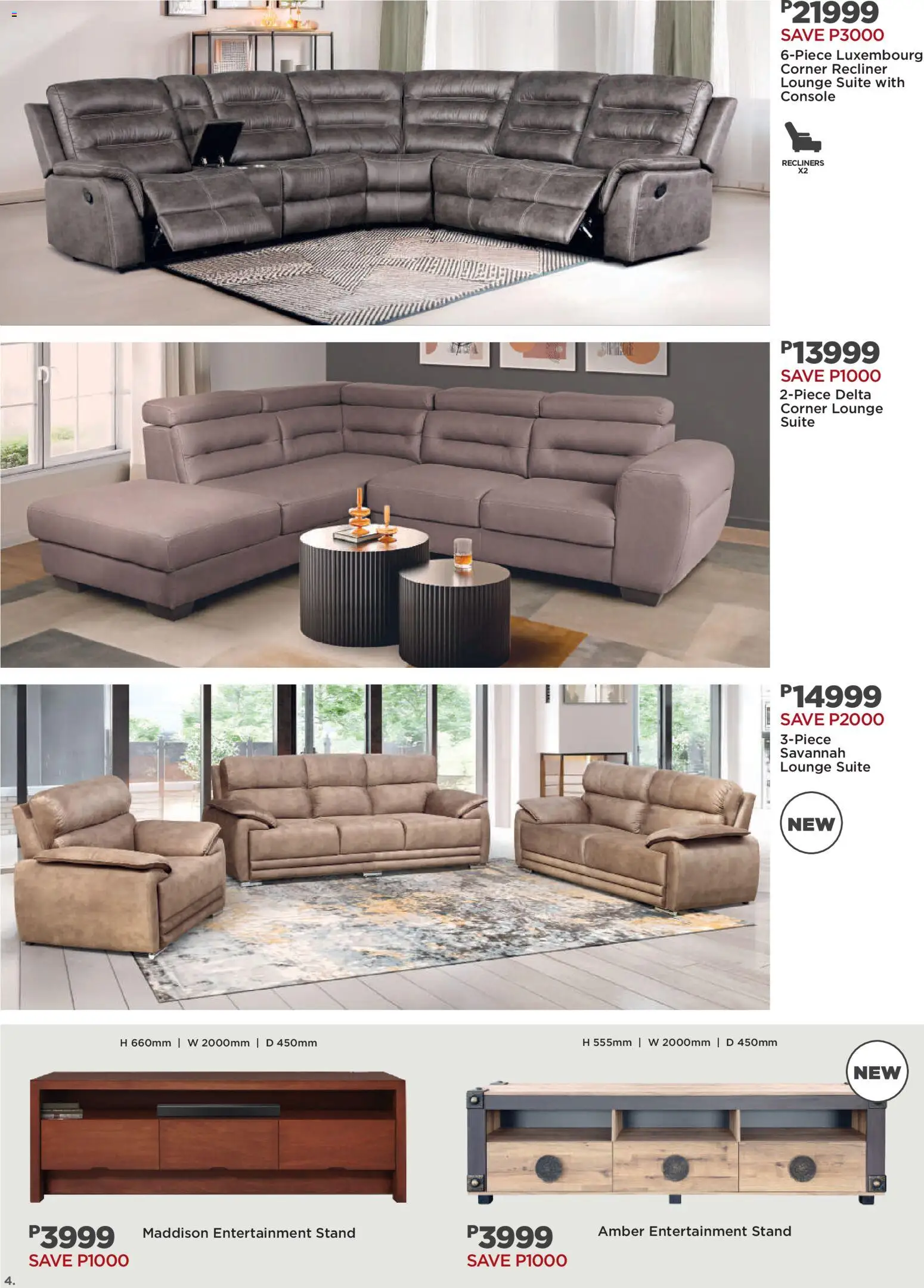 New House and Home catalogue – valid from 20.10.2025 | Page: 4 | Products: Lounge suite
