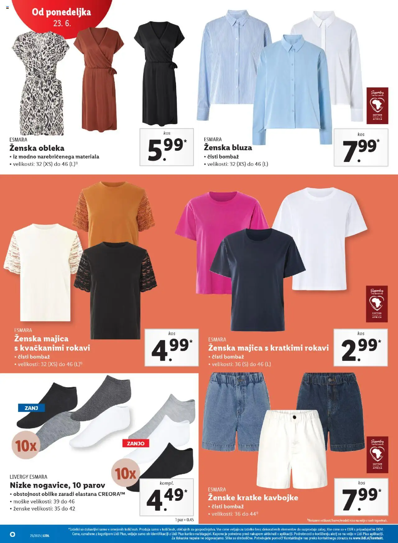 Lidl katalog │ velja od 19.06.2025 | Stran: 62 | Izdelki: Majica, Bluza, Obleka, Kavbojke