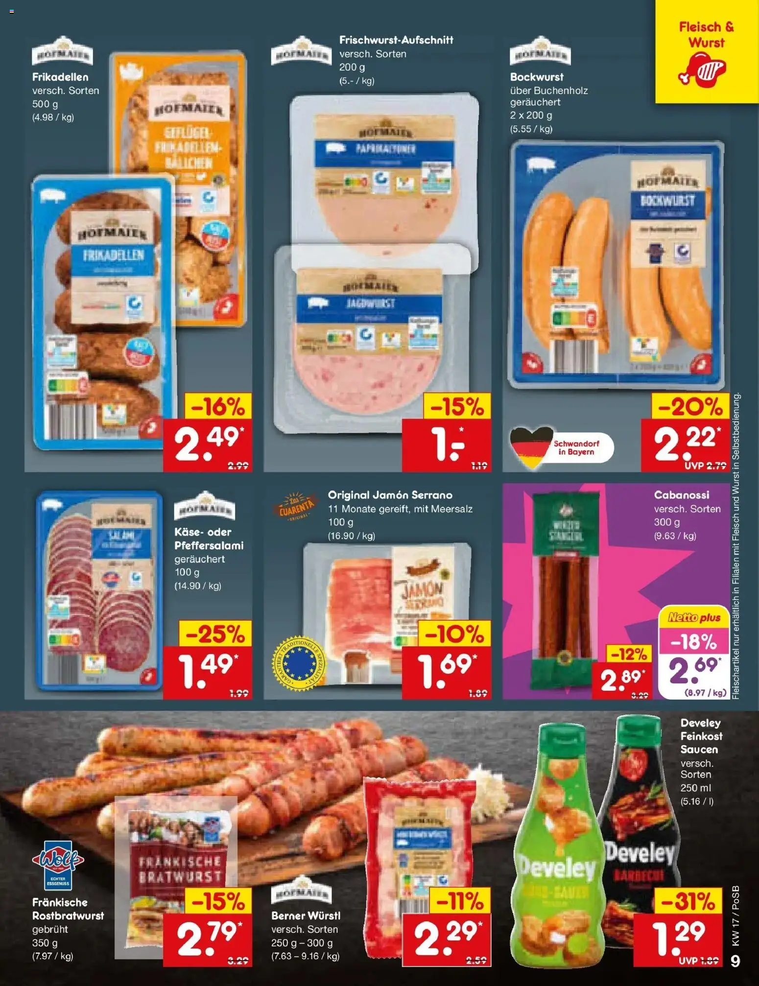 Netto Marken-Discount Prospekt Regensburg	 – gültig ab 20.04.2026 | Seite: 11 | Produkte: Käse, Würstl, Wurst, Fleisch