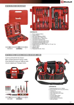 Anteprima del volantino Einhell volantino Accessori  valido a partire dal 17.03.2026 | Pagina: 169 | Prodotti: Cacciavite, Pinze, Valigetta, Scatola