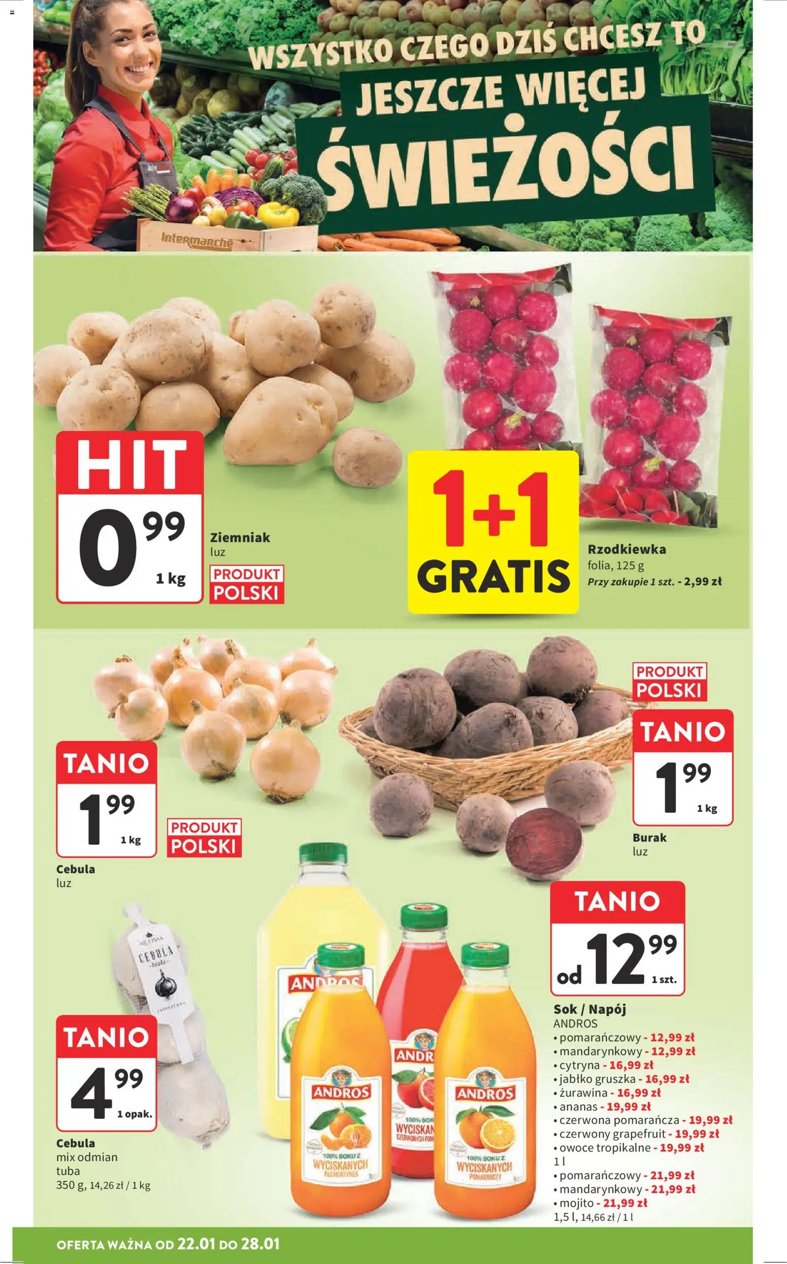 Intermarche Gazetka od 22.01.2026 | Strona: 12 | Produkty: Cytryna, Gruszka, Żurawina, Ananas
