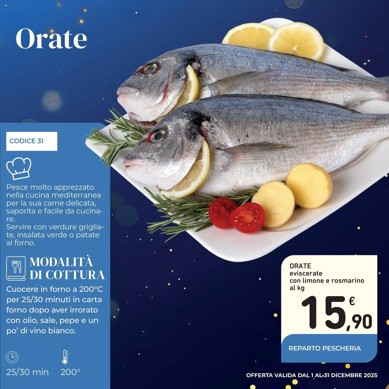 Volantino Conad del 01.12.2025 | Pagina: 28 | Prodotti: Rosmarino, Pesce, Patate, Limone