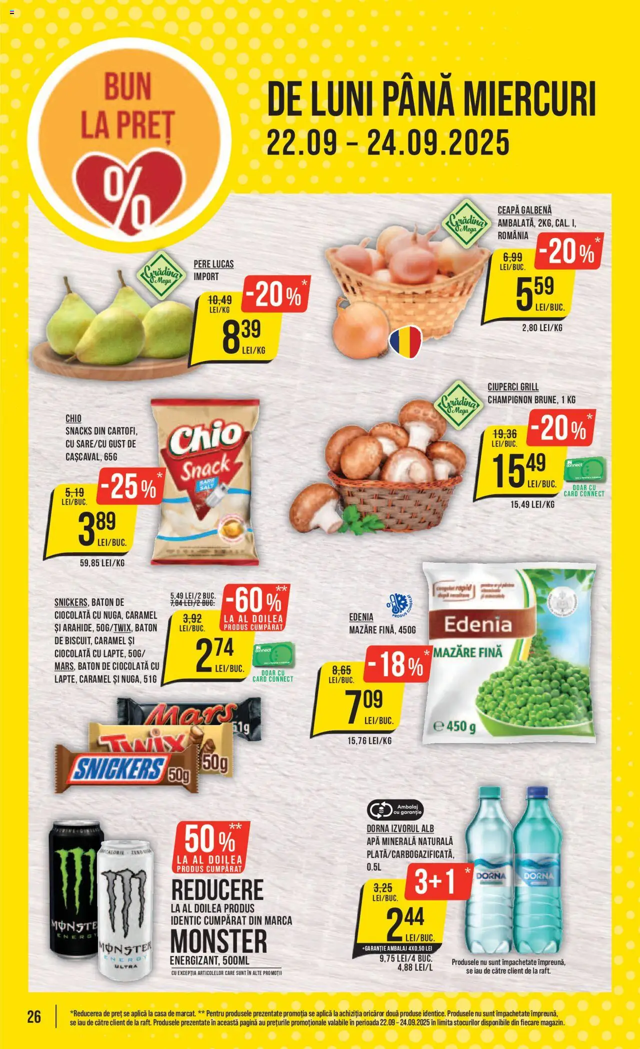 Noul catalog Mega Image – valabil de la 18.09.2025 | Pagină: 26 | Produse: Grill, Ceapă galbenă, Ciuperci, Ceapă