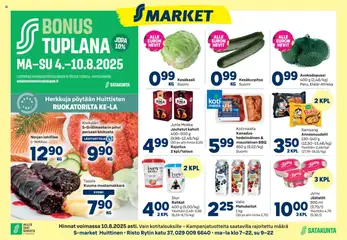 Katso S-market Huittinen voimassa alkaen 04.08.2025
