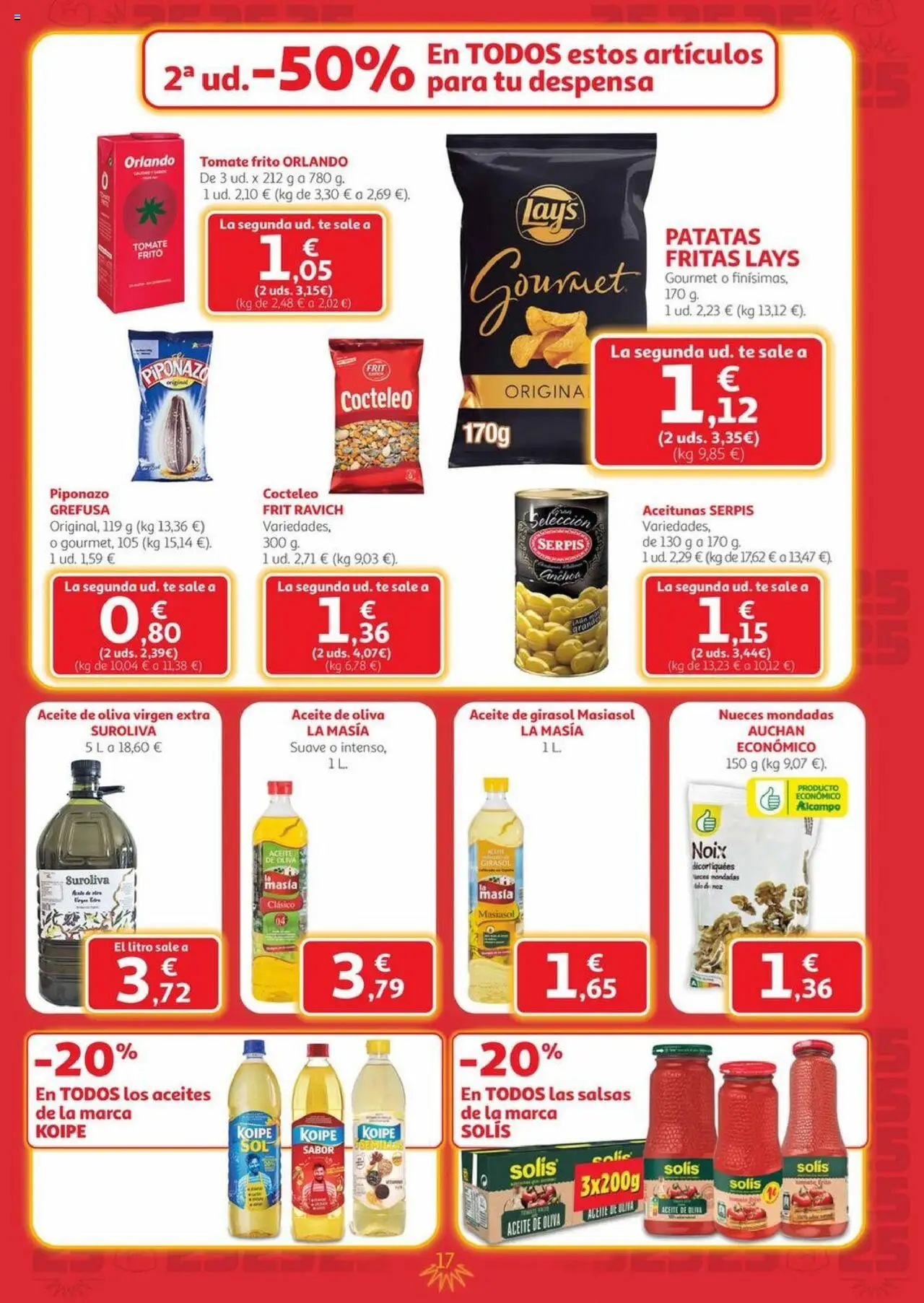 Alcampo - Canarias │ válido desde el 25.09.2025 | Página: 17 | Productos: Aceite, Té, Aceite de oliva, Aceite de oliva virgen extra