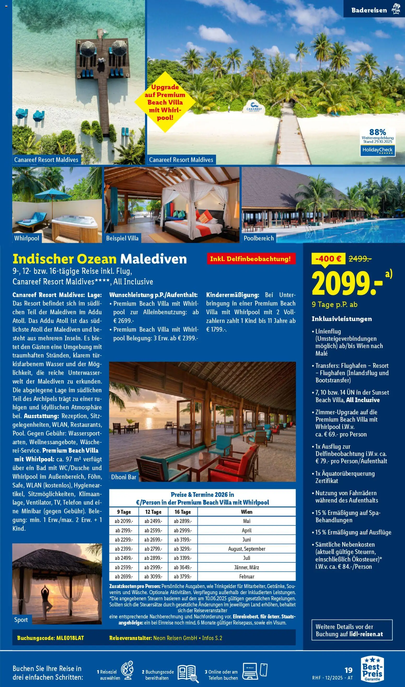 Lidl Dezember Reise - Highlights gültig ab 29.11.2025 | Seite: 19 | Produkte: Wasser, Telefon, Bad