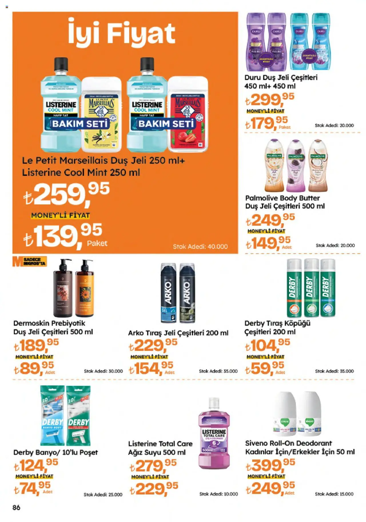Migros Katalog - Migroskop - 11.09.2025 tarihinden itibaren geçerlidir | Sayfa: 86 | Ürünler: Duş, Tıraş köpüğü, Duş jeli, Deodorant