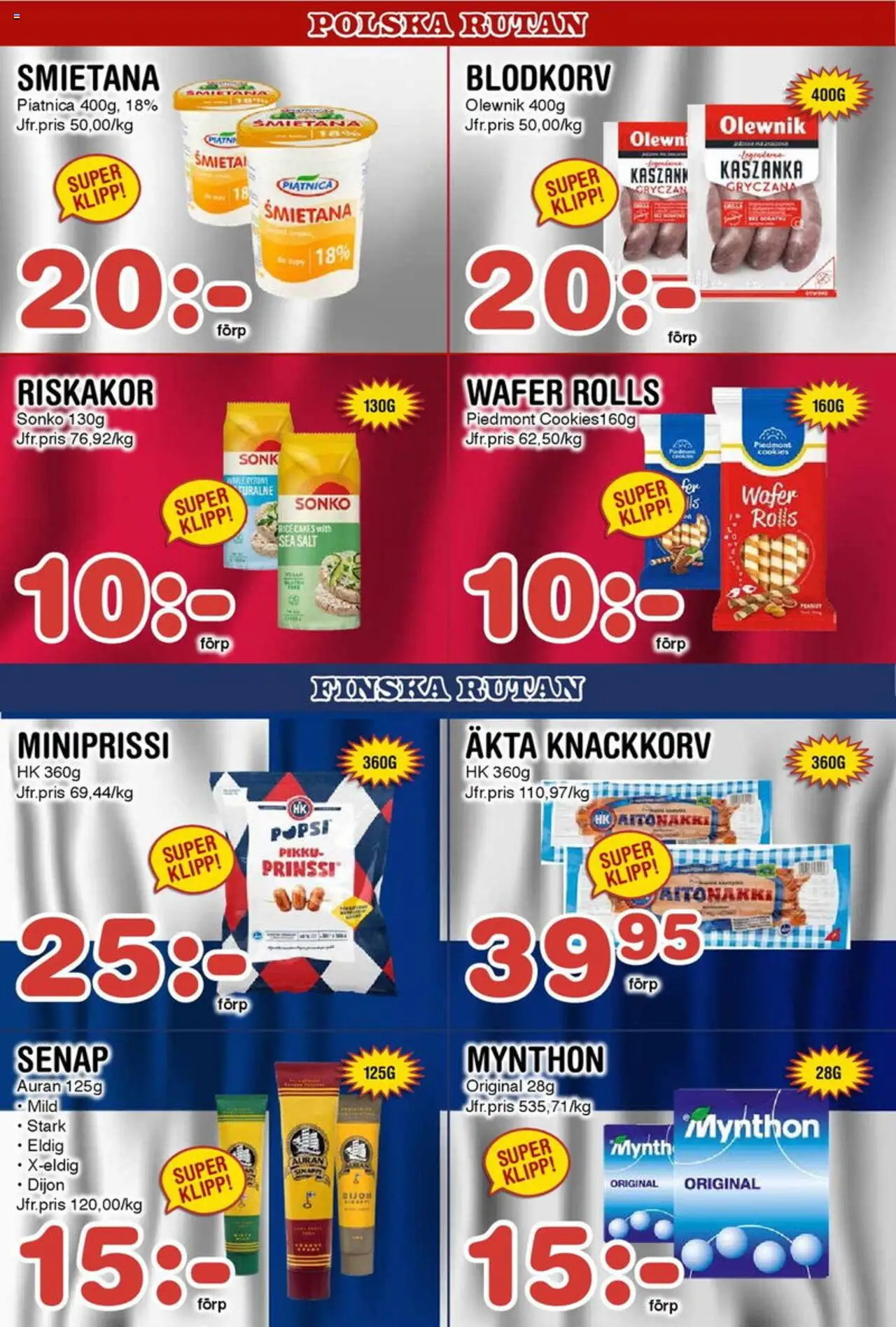 Nya Pulsen reklamblad aktuell från 04.08.2025 | Sida: 13 | Produkter: Salt, Senap, Riskakor
