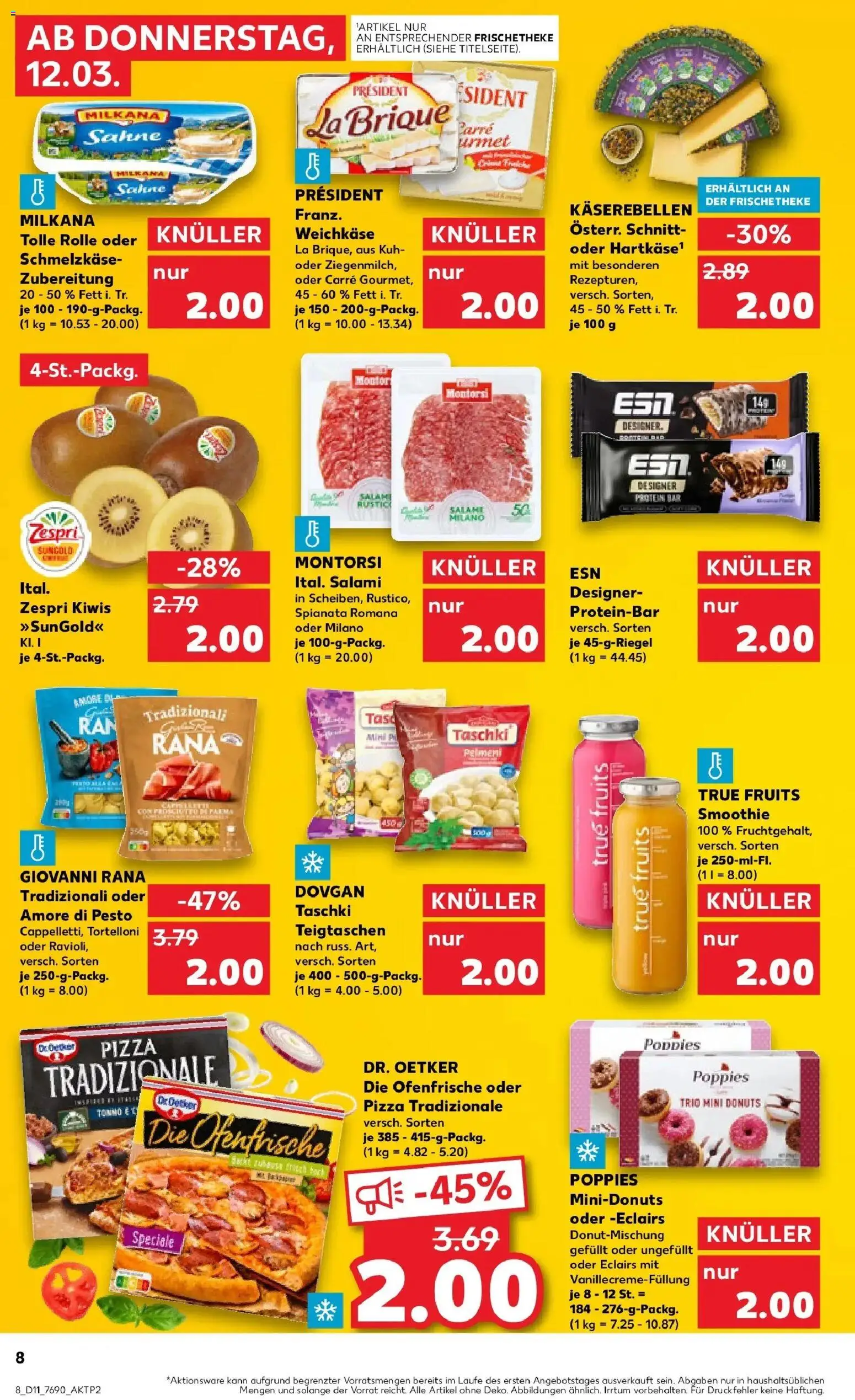 Kaufland Prospekt Emmendingen	 – gültig ab 09.03.2026 | Seite: 20 | Produkte: Ofenfrische, Donuts, Pasta, Kiwi