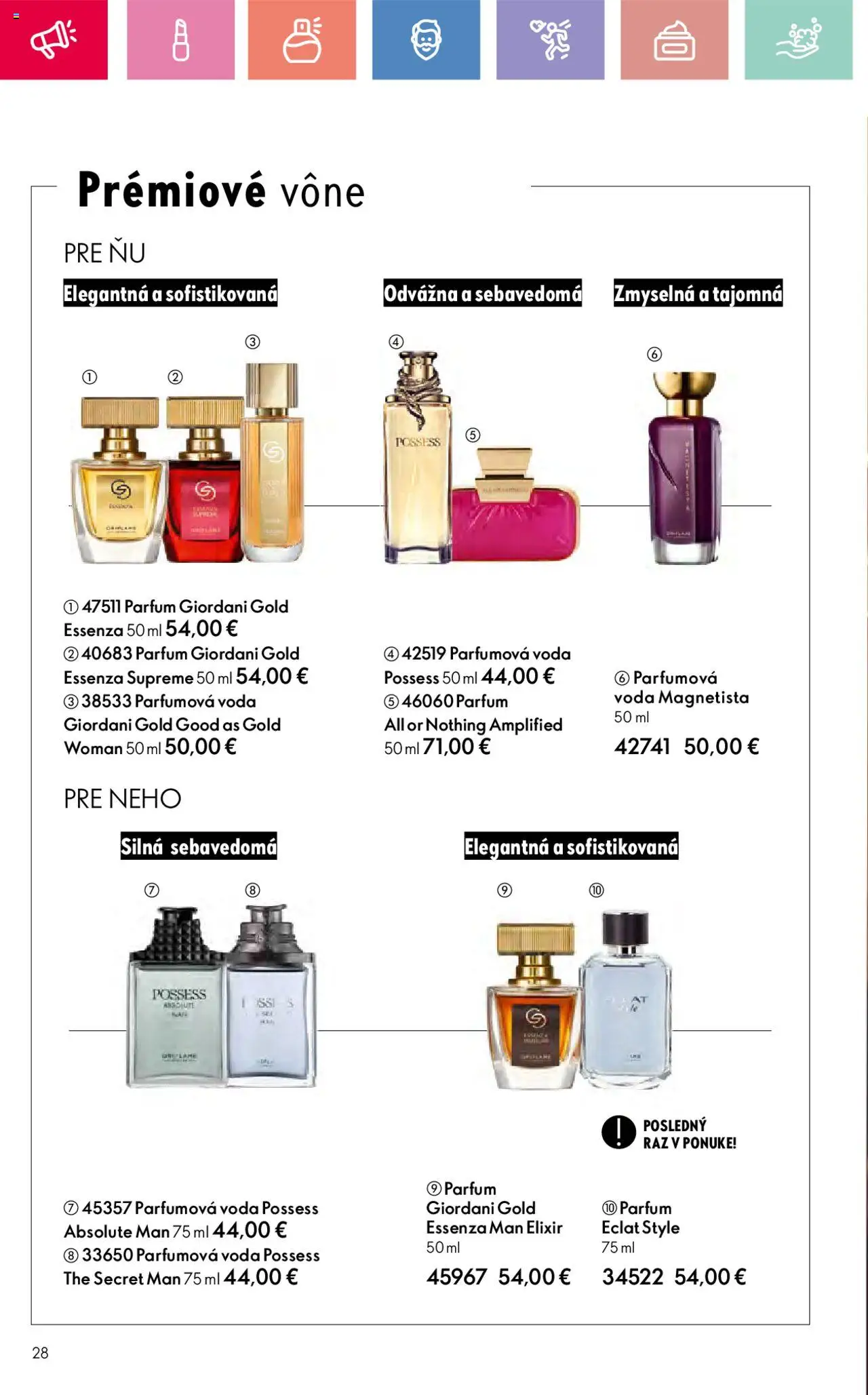 Katalóg Oriflame 12 2025 │ platný od 17.08.2025 | Strana: 28 | Produkty: Voda