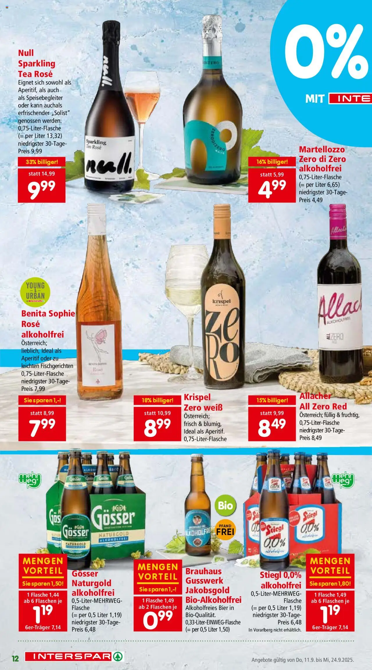 Interspar Bewusst Ernähren gültig ab 11.09.2025 | Seite: 12 | Produkte: Bier