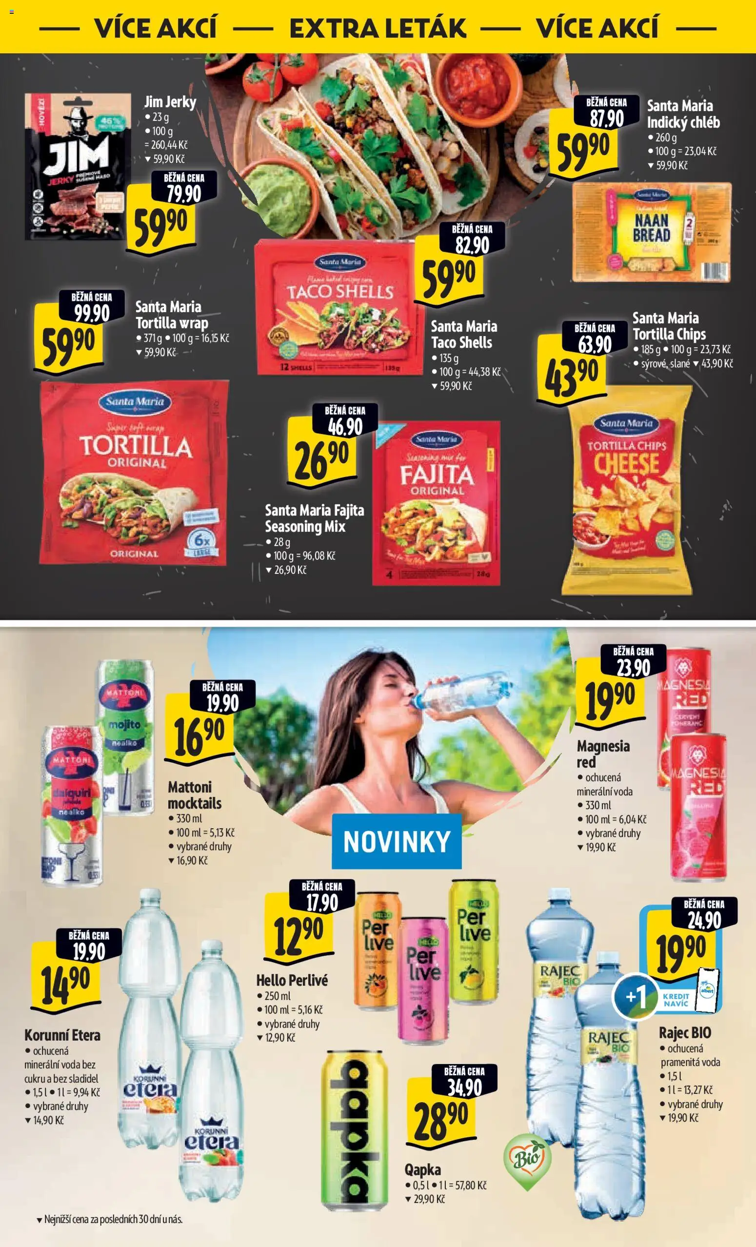 Albert leták - Hypermarket od 01.04.2026 | Strana: 57 | Produkty: Magnesia, Mojito, Tortilla, Jerky