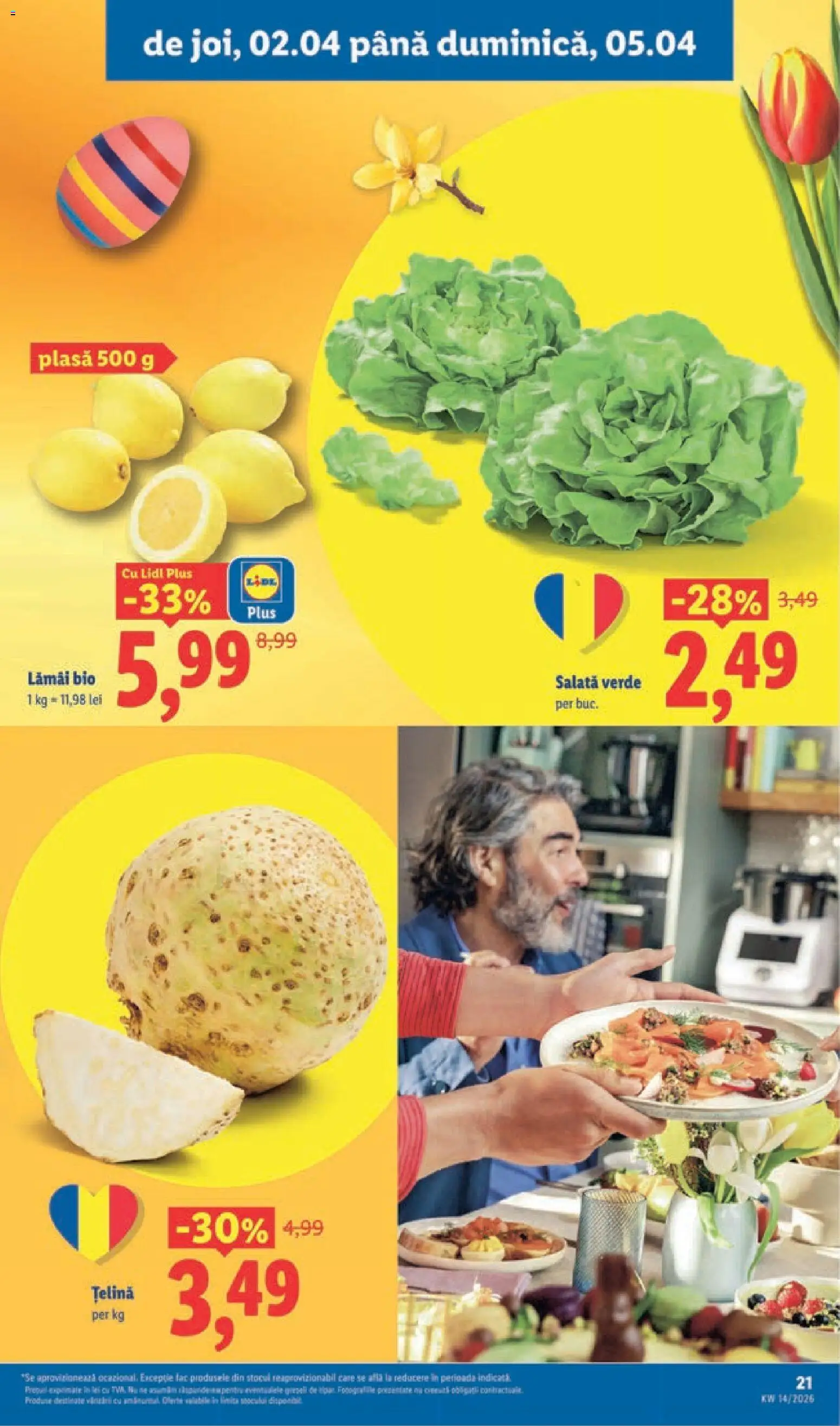 Noul catalog Lidl – valabil de la 30.03.2026 | Pagină: 21 | Produse: Şerit ödül, Țelină, Salată