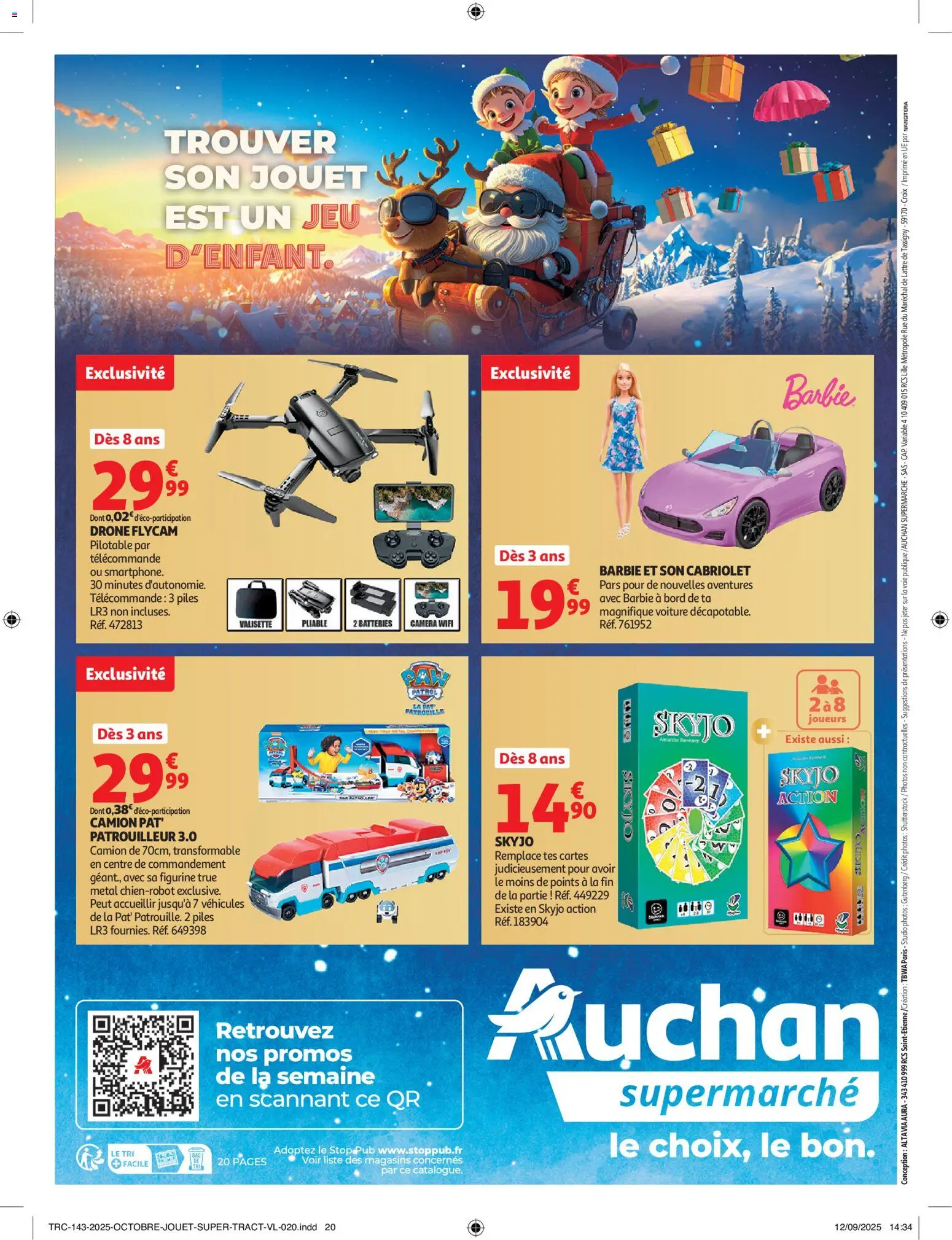 {H1} | Page: 20 | Produits: Skyjo, Drone, Télécommande, Piles