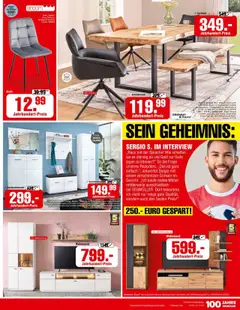 Segmüller Prospekt 	 ab 04.10.2025 gültig | Seite: 3 | Produkte: Wohnwand, Esstisch, Stuhl, Garderobenschrank